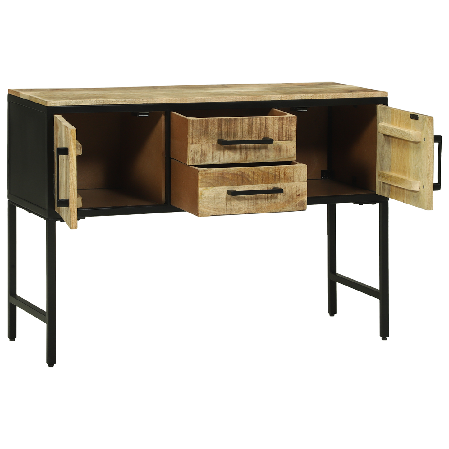 Skjenk Tre 100x35x70 cm Solid Wood Rough Mango