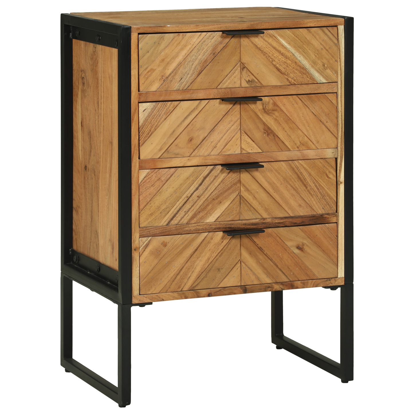 Kommode Tre 50x35x75 cm Massivt Tre Akasietre