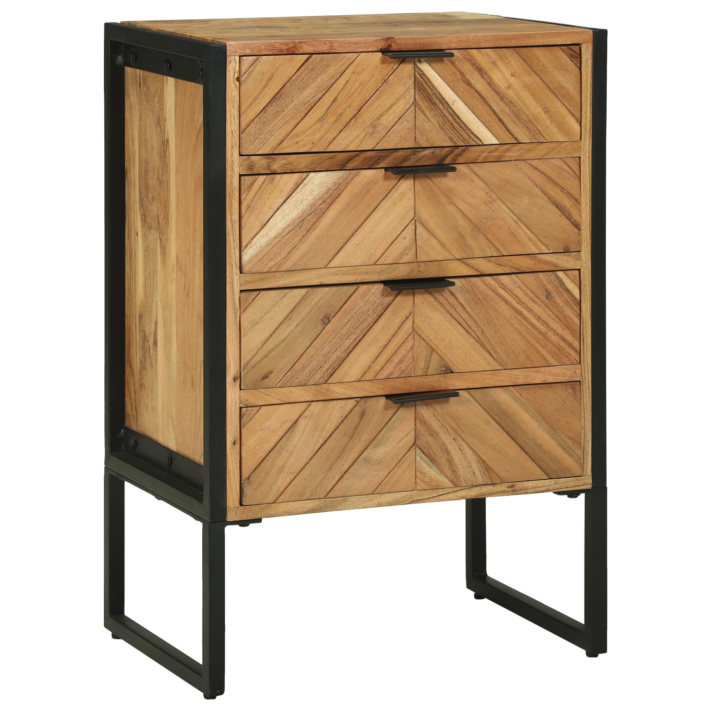 Kommode Tre 50x35x75 cm Massivt Tre Akasietre