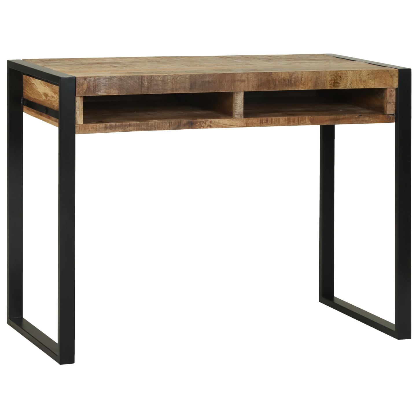 Smykkebord med Speil 100x50x75 cm Solid Grovt Tre Mango