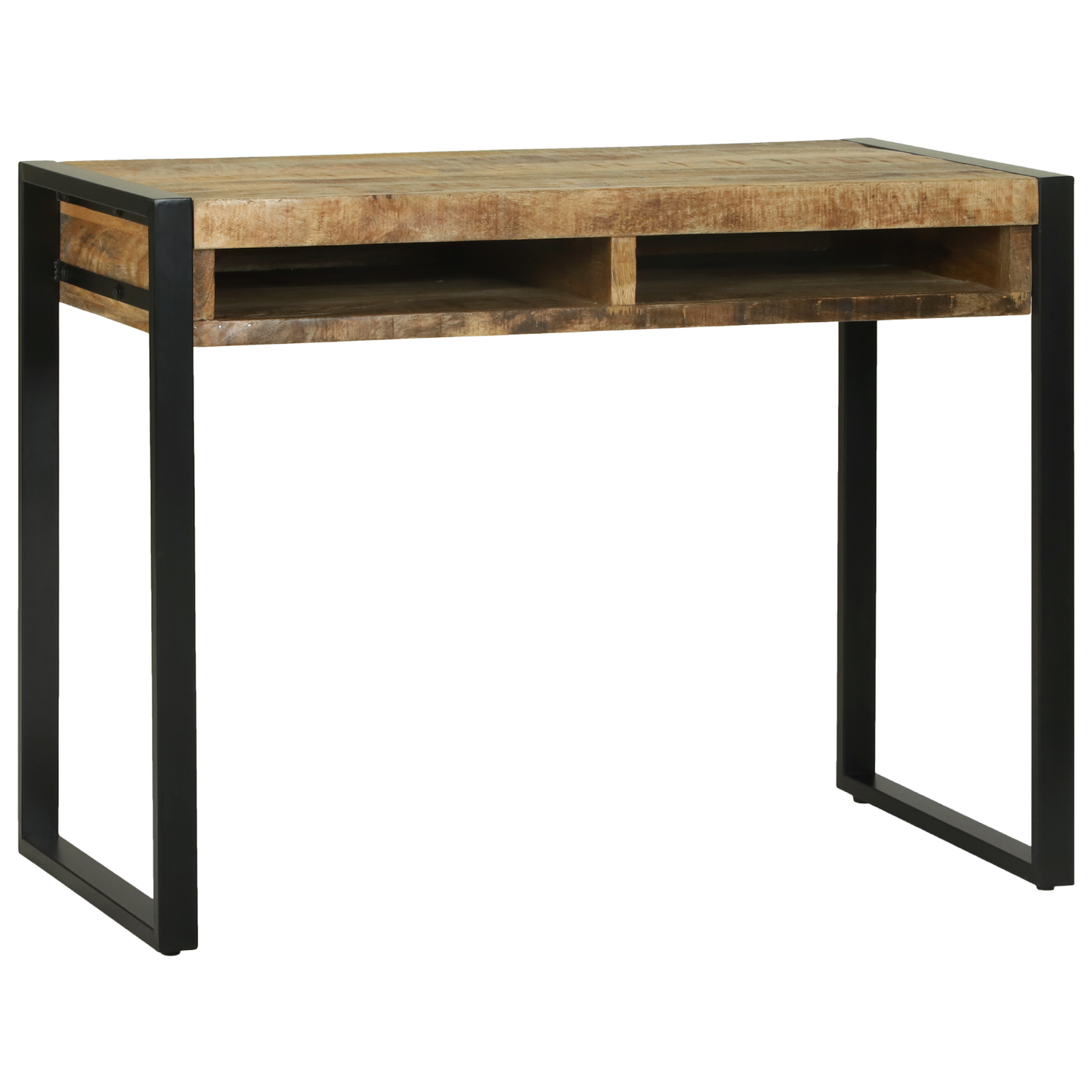 Smykkebord med Speil 100x50x75 cm Solid Grovt Tre Mango