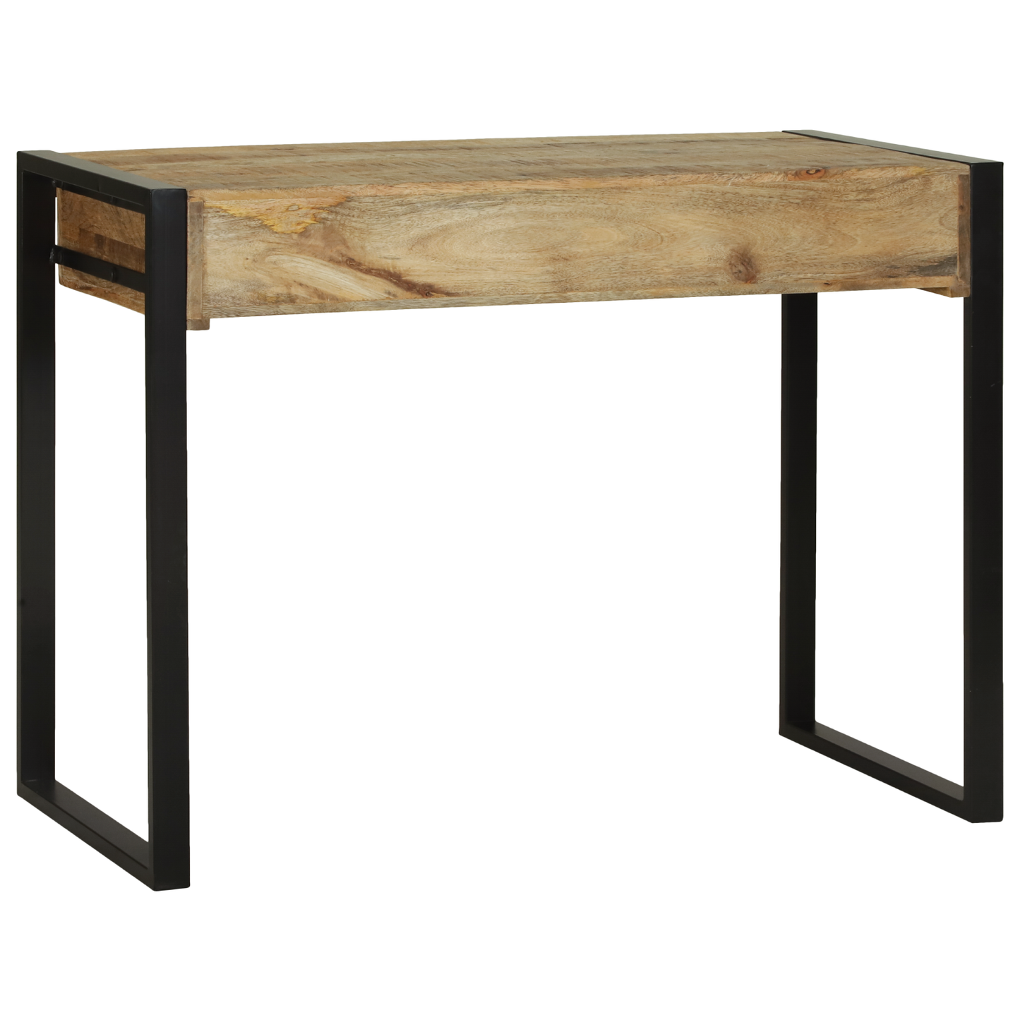 Smykkebord med Speil 100x50x75 cm Solid Grovt Tre Mango