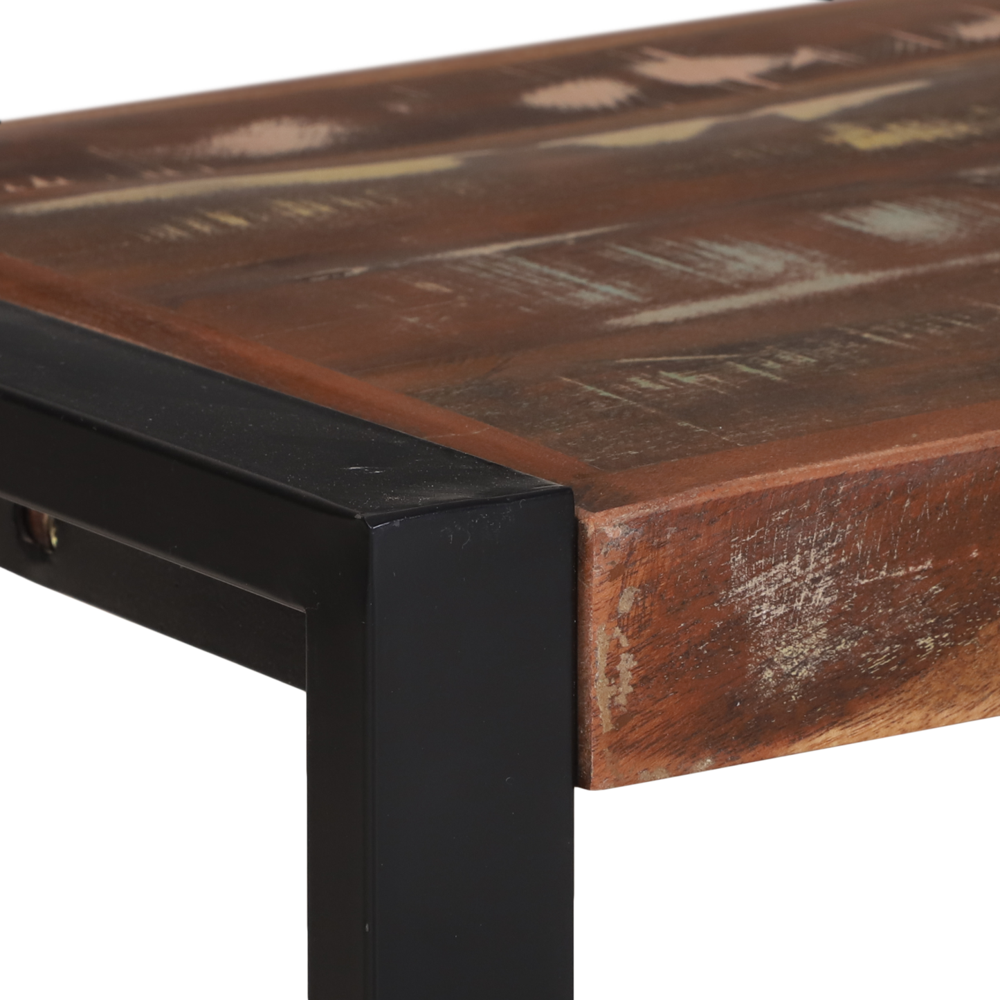 Benk Flerfarget 100x35x45 cm Massivt gjenvunnet tre
