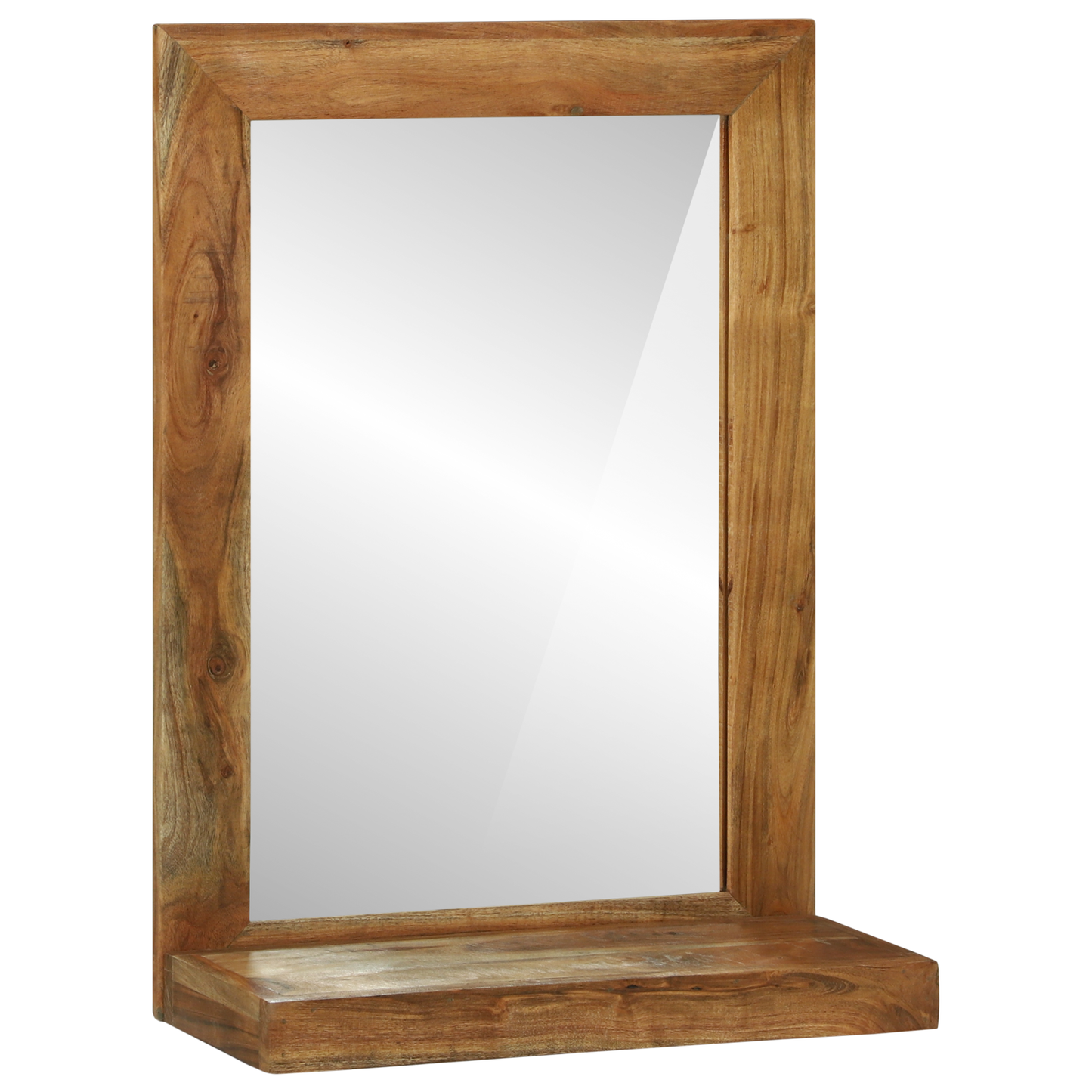 Baderomsspeil 50x22x70 cm Solid Akasietre