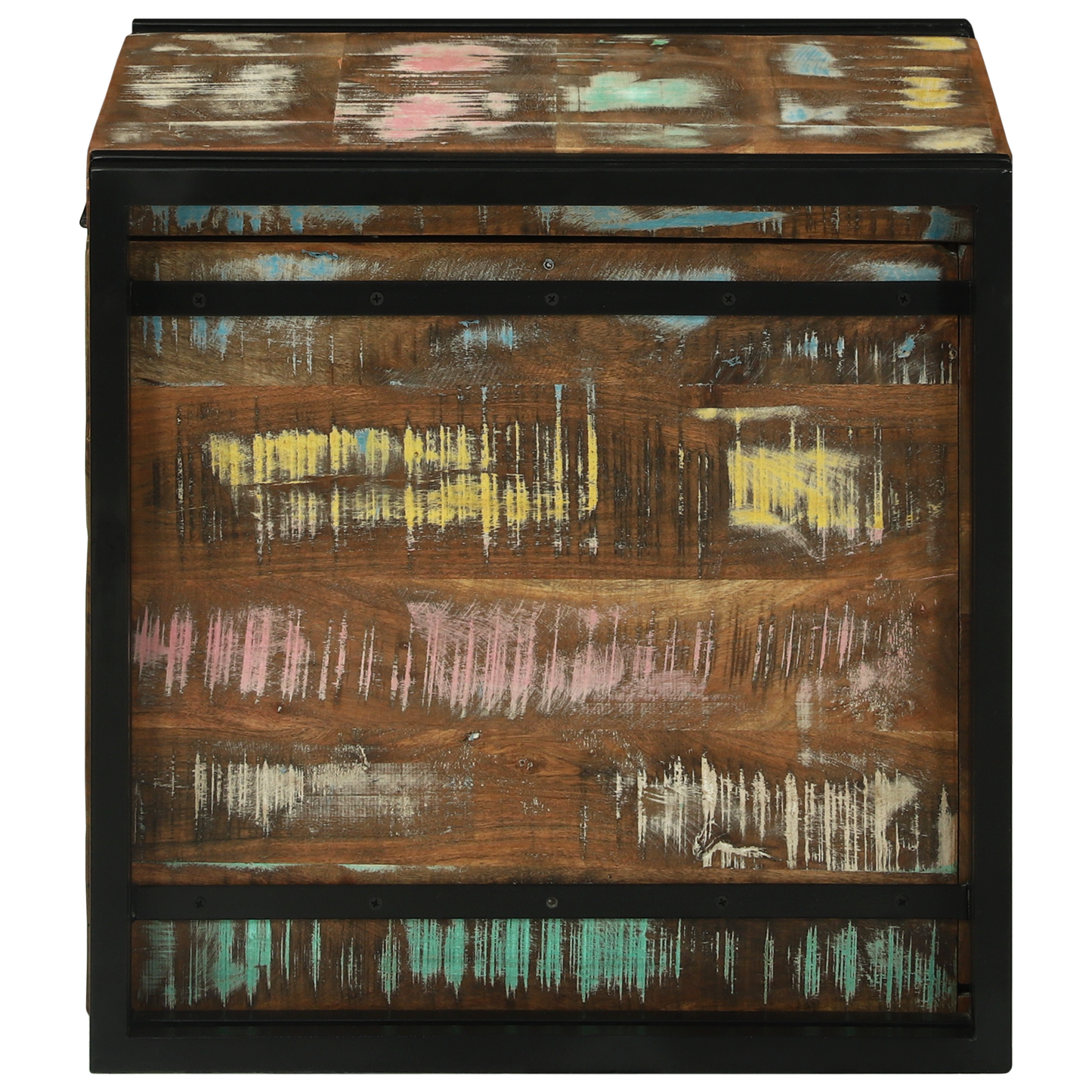 Oppbevaringskiste 50 x 50 x 50 cm Massivt gjenvunnet tre