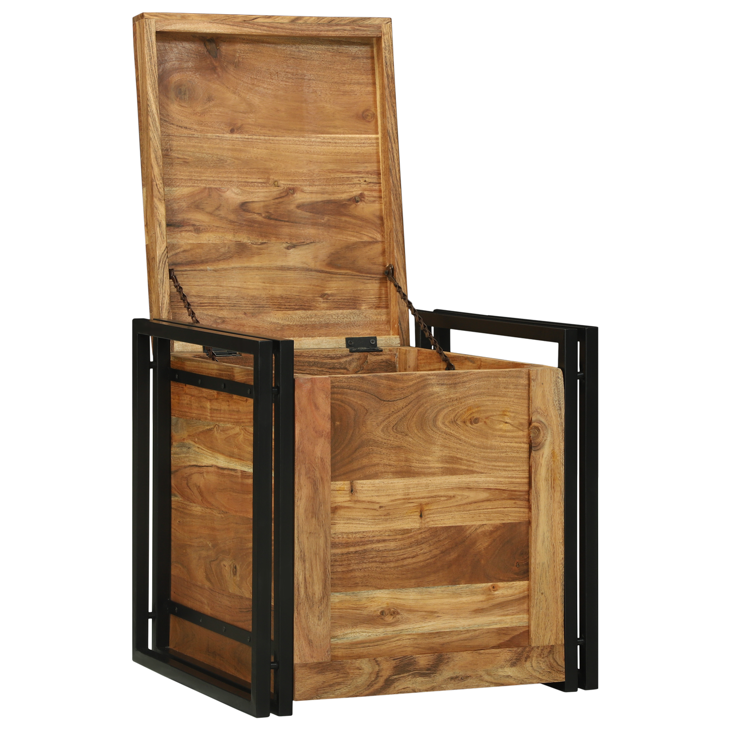 Oppbevaringsbenk Brun 50 x 50 x 50 cm Massivt akasietre