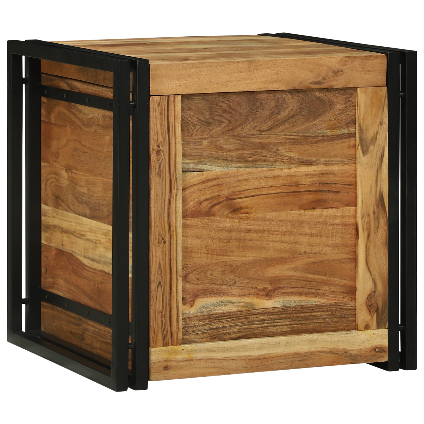 Oppbevaringsbenk Brun 50 x 50 x 50 cm Massivt akasietre