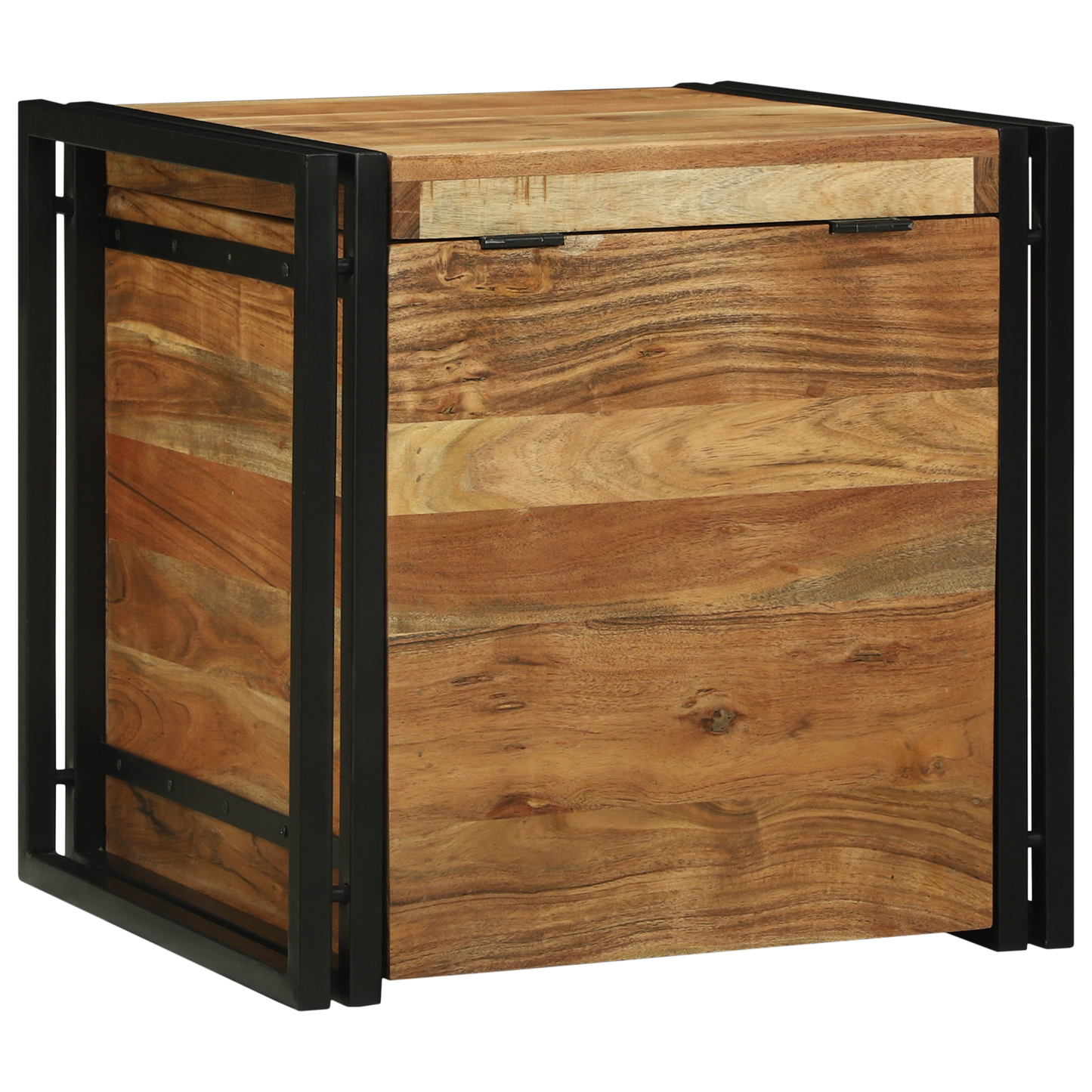 Oppbevaringsbenk Brun 50 x 50 x 50 cm Massivt akasietre