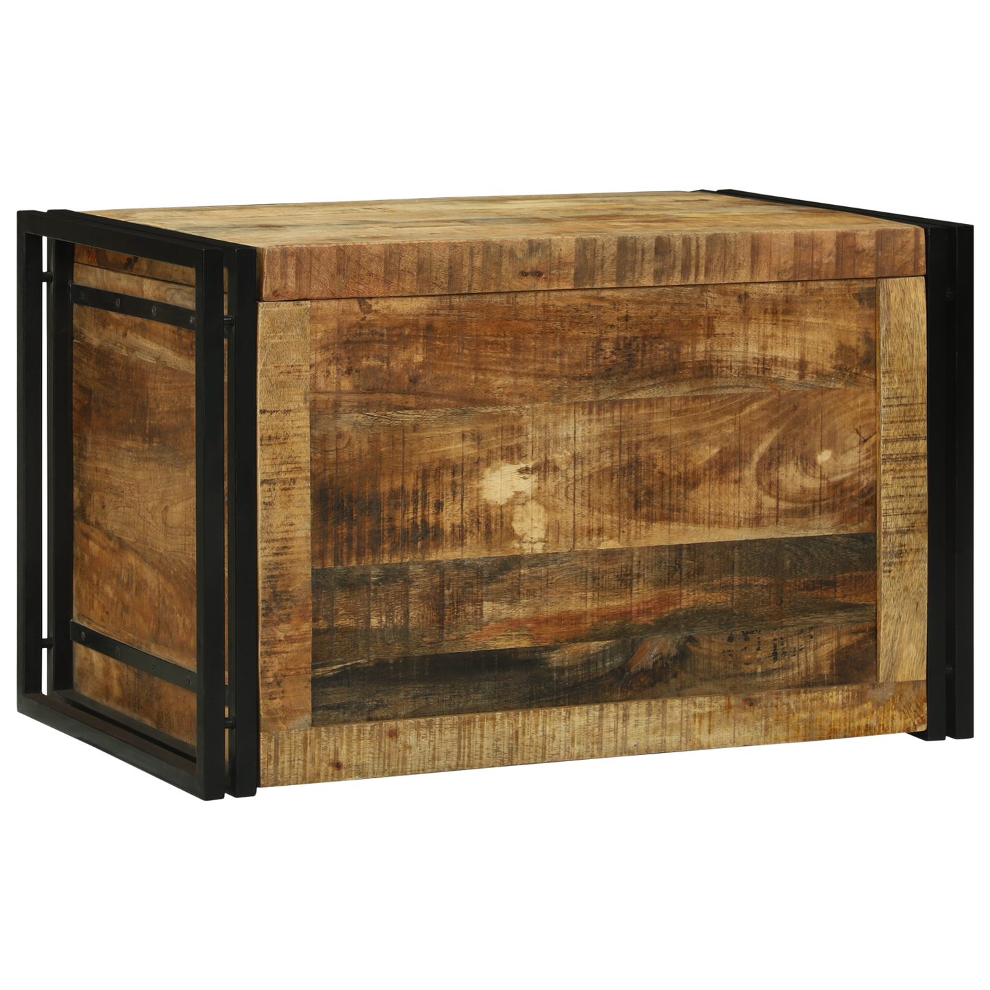 Oppbevaringsbenk 80x50x50 cm Solid Grov Mangotre