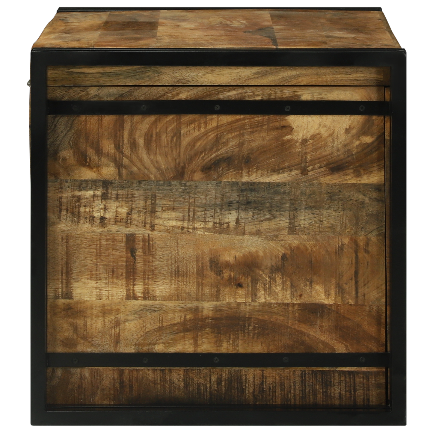 Oppbevaringsbenk 80x50x50 cm Solid Grov Mangotre