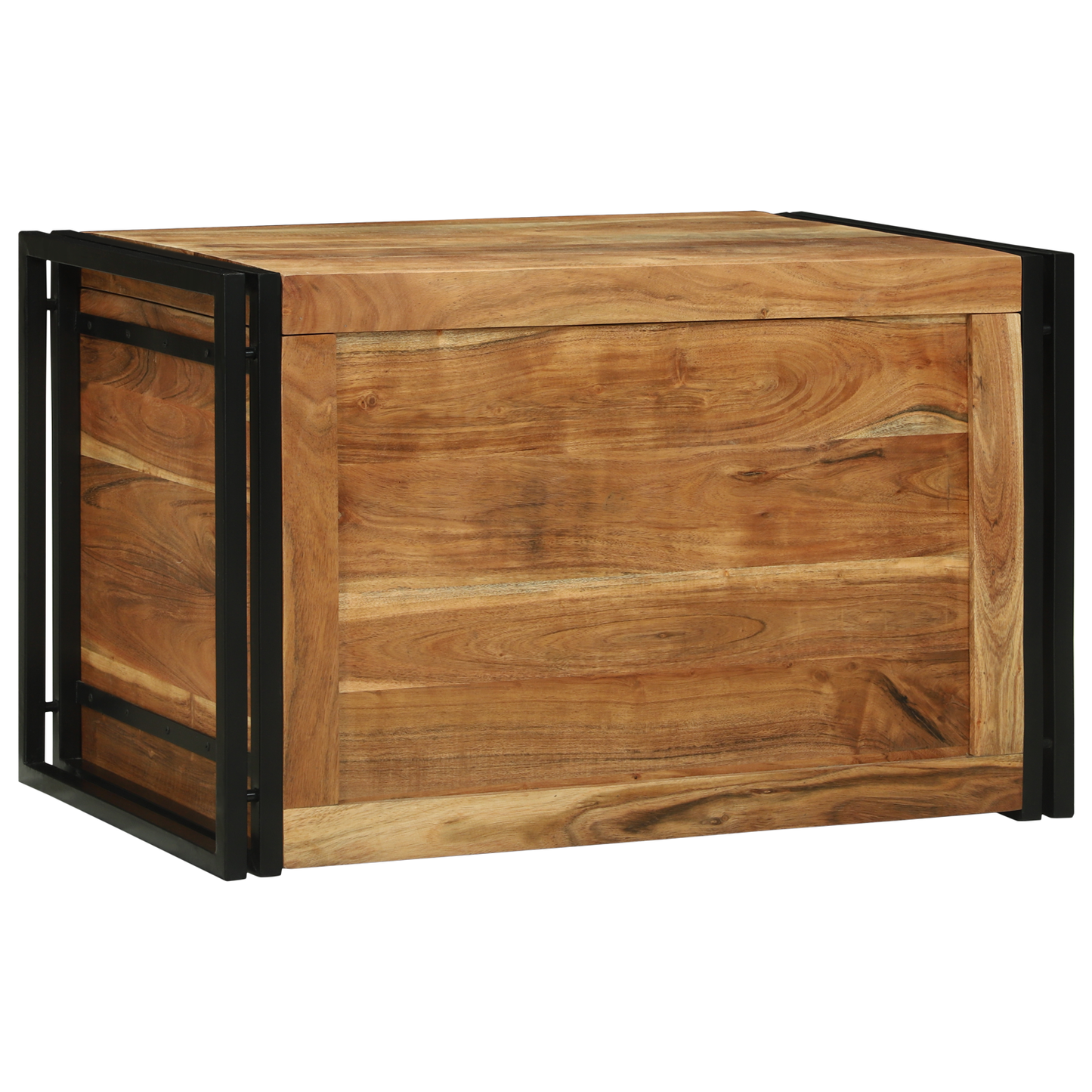 Oppbevaringsbenk 80x50x50 cm massivt akasietre