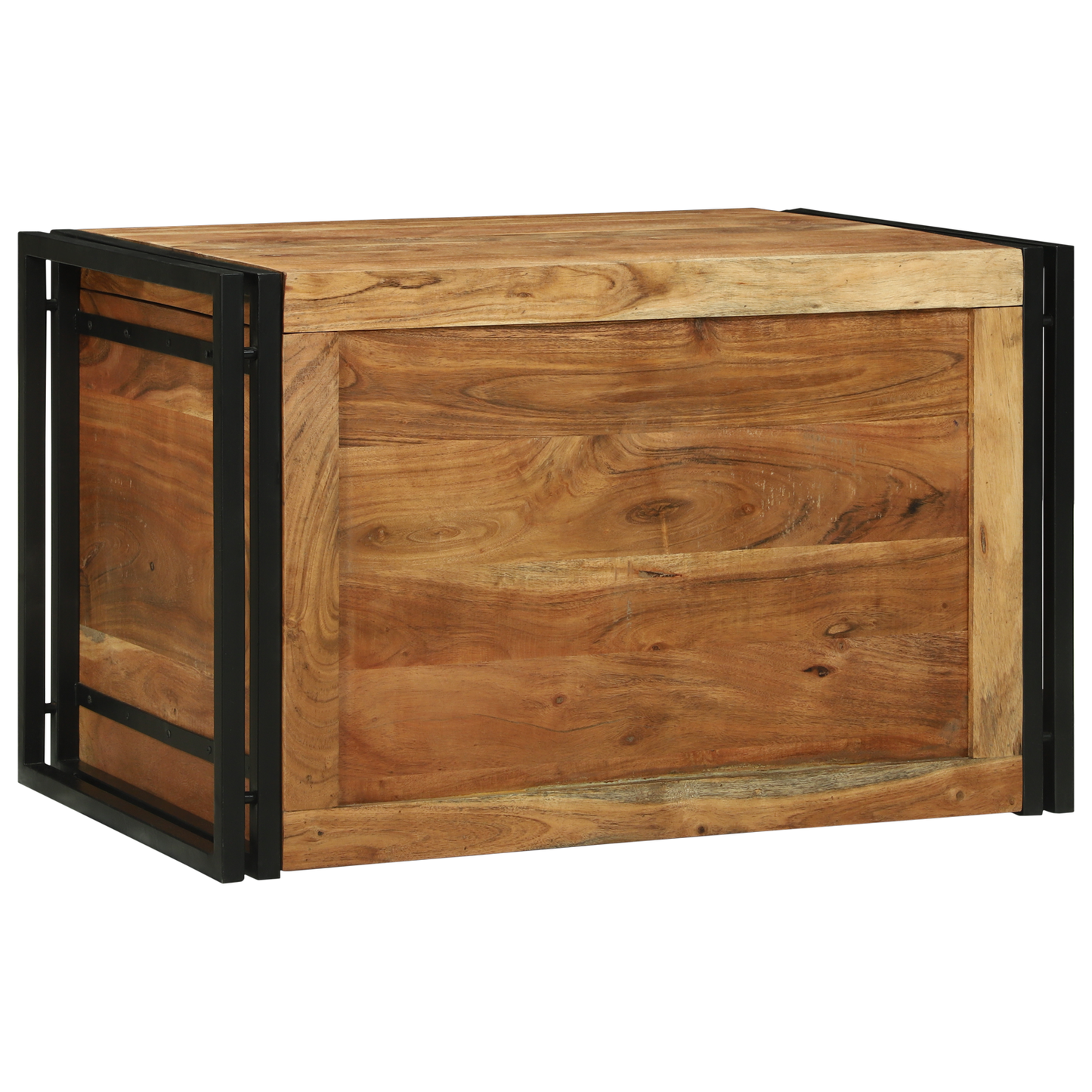 Oppbevaringsbenk 80x50x50 cm massivt akasietre