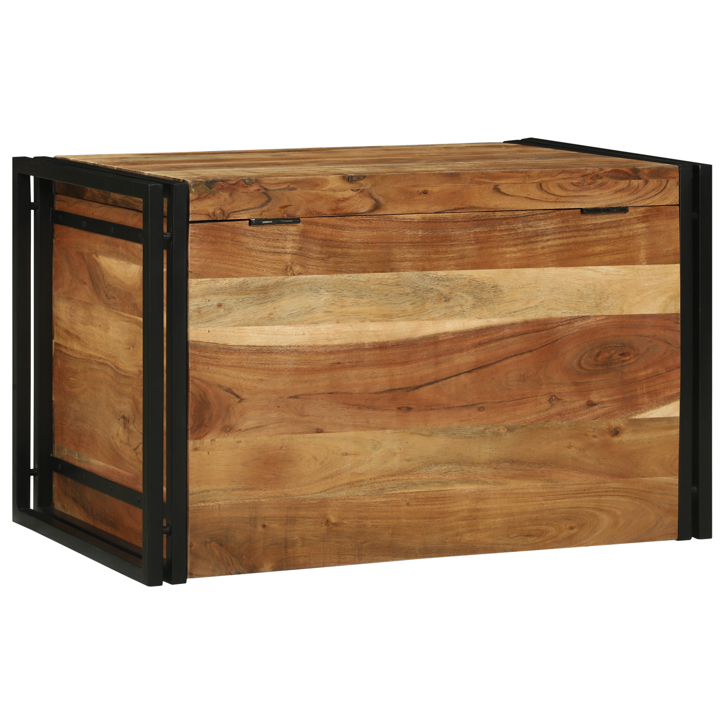 Oppbevaringsbenk 80x50x50 cm massivt akasietre