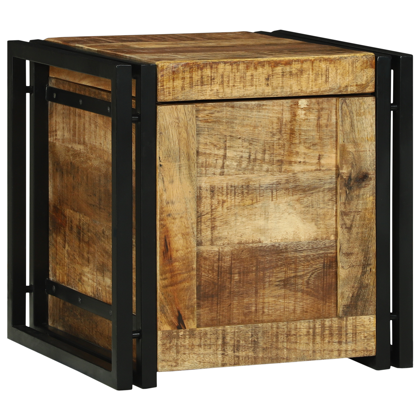 Oppbevaringsbenk 40x40x40 cm Solid Grov Mangotre