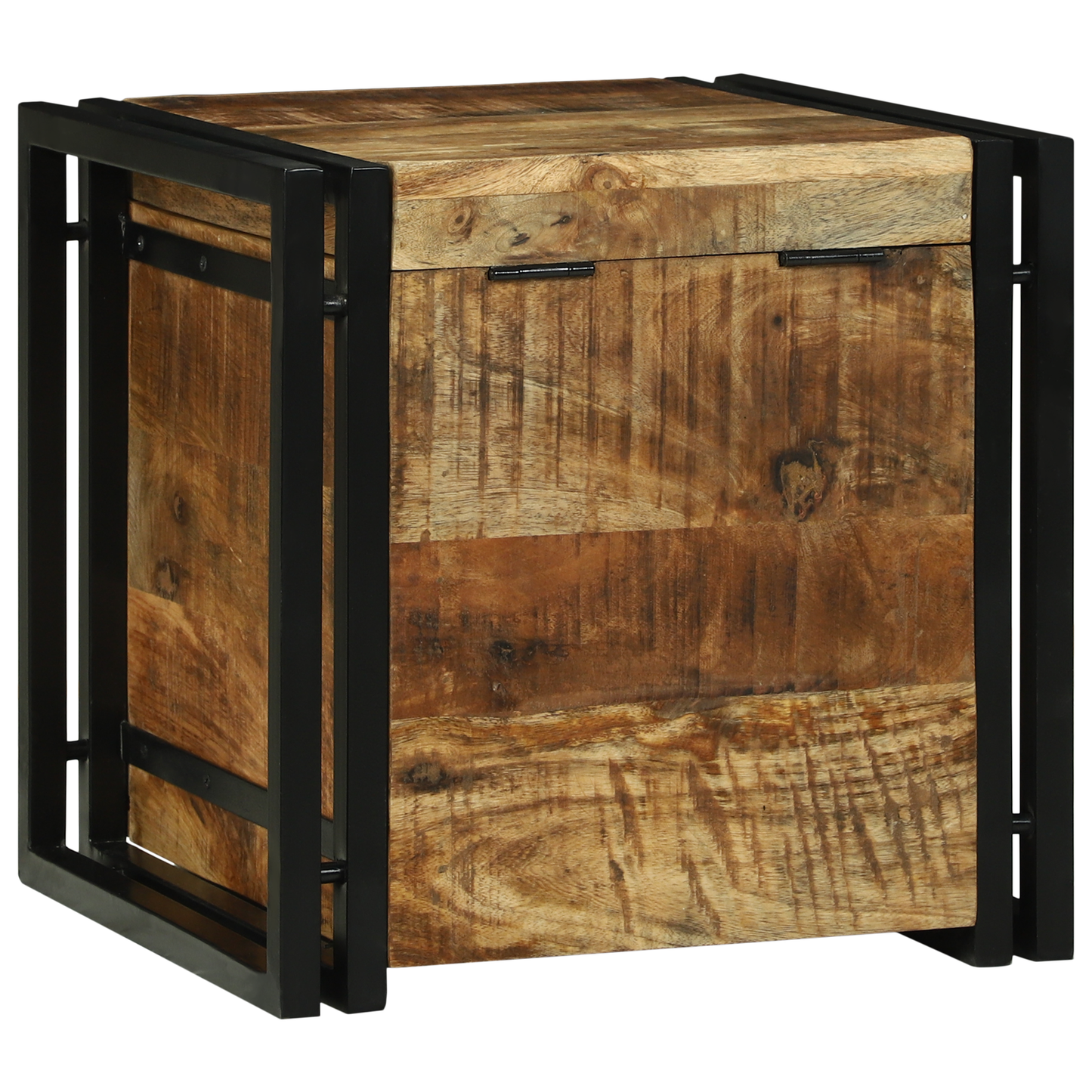 Oppbevaringsbenk 40x40x40 cm Solid Grov Mangotre