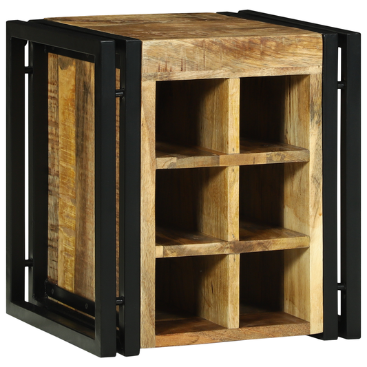 Vinstativ Vinreol 34.5 x 35 x 39 cm Solid Tre Ruftig mangotre