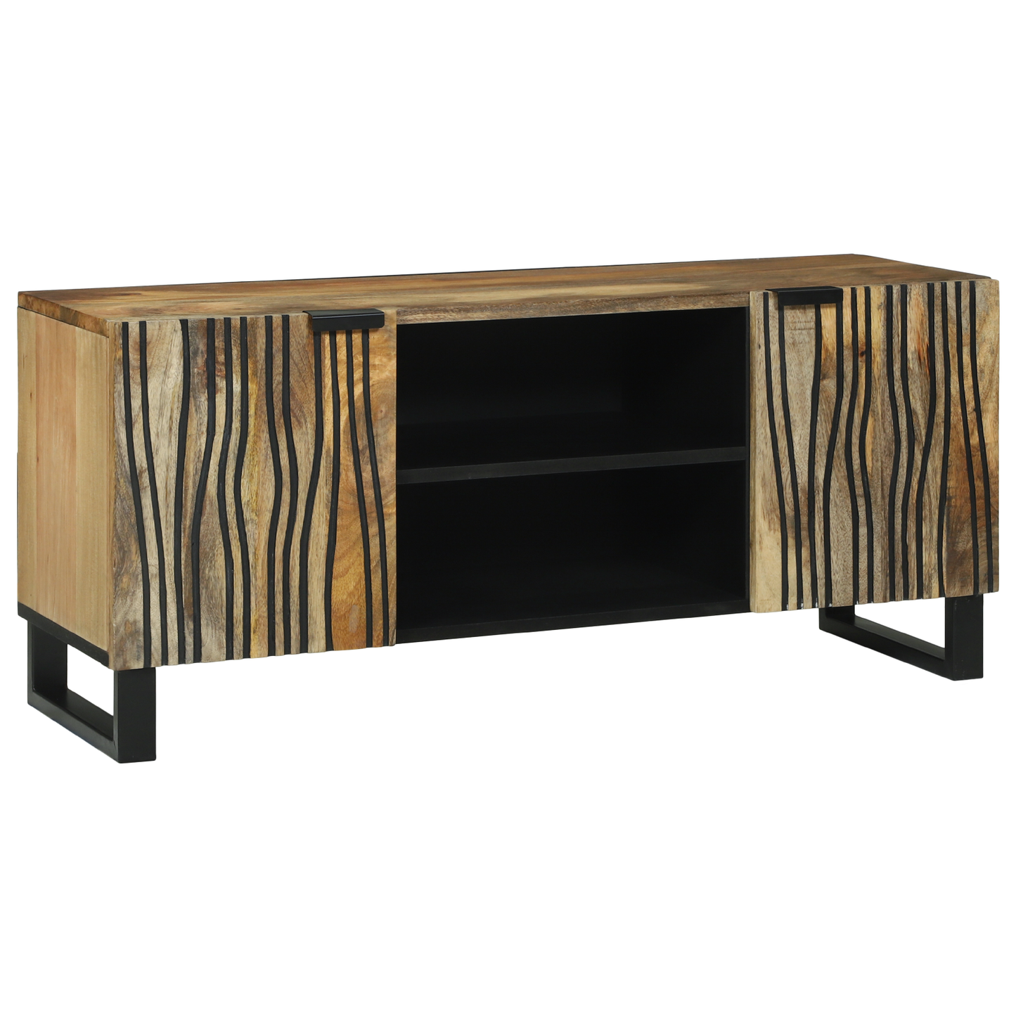 TV-Møbel Tre TV-skap 105x33,5x46 cm Massivt Tre Mangotre og