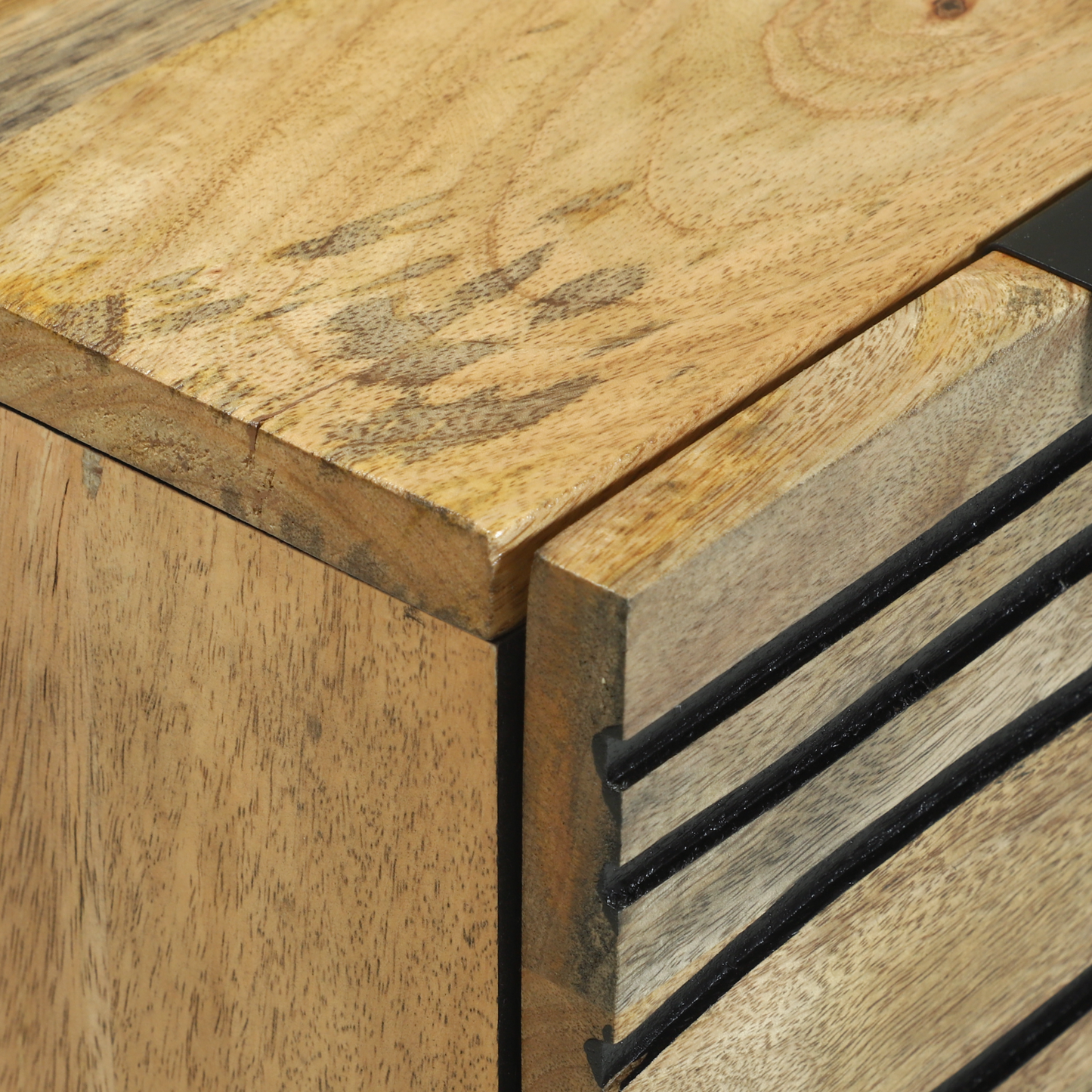 Skjenk Tre 60x33.5x75 cm Massivt Mangotre