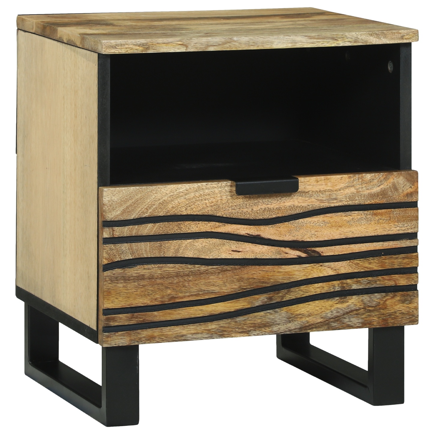 Nattbord Sengbord Tre 40x33x46 cm Massivt Tre Mango
