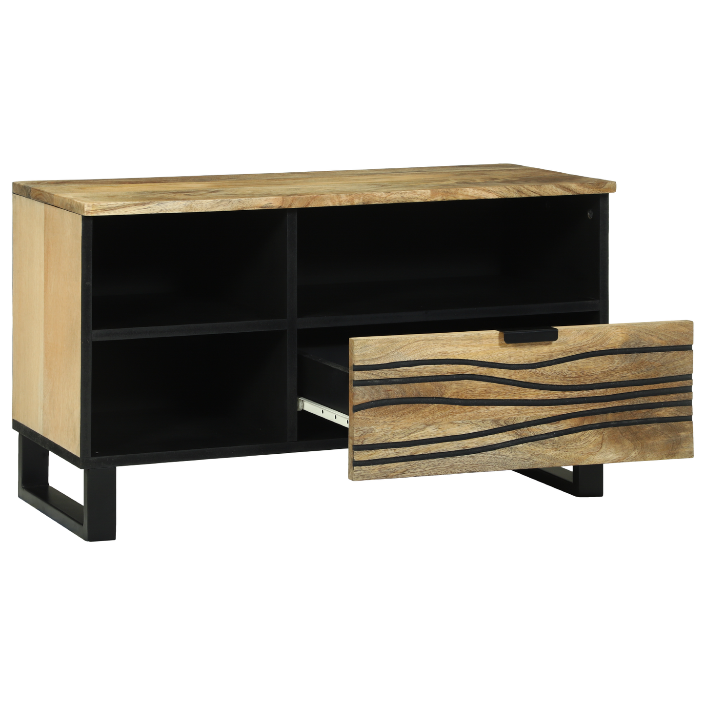 TV-Møbel Brun Media lagringsskap 80 x 33.5 x 46 cm heltre mango