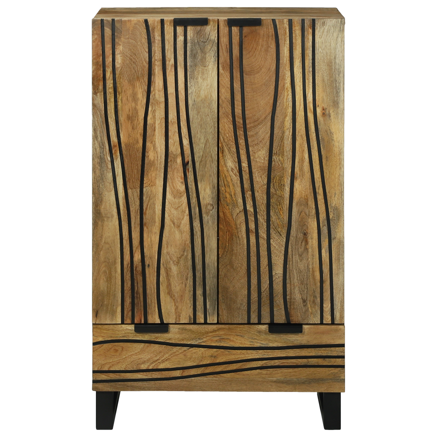 Skap Tre 60x33.5x100 cm Massivt Tre Mangotre