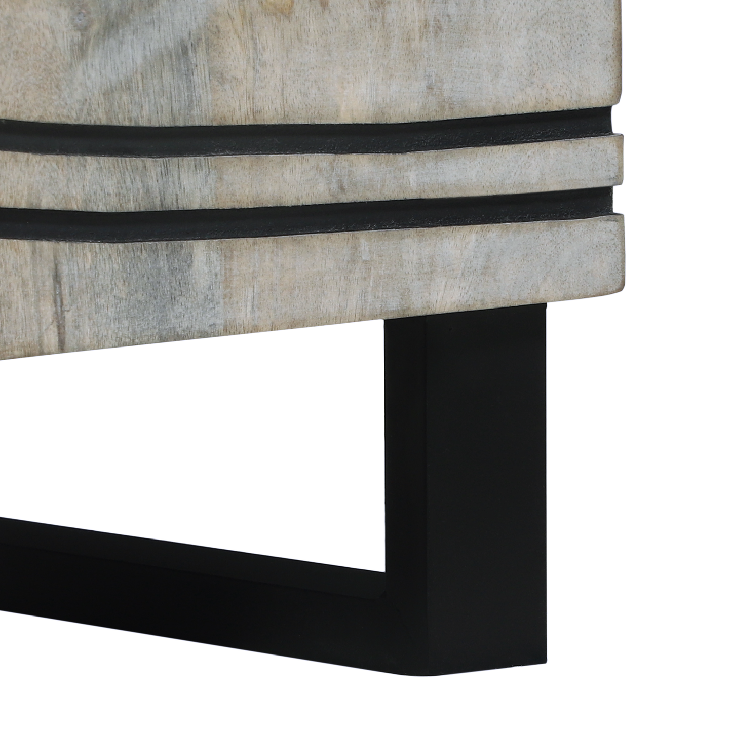 Nattbord Sengbord Hvit med skuff Svart 50 x 33 x 60 cm