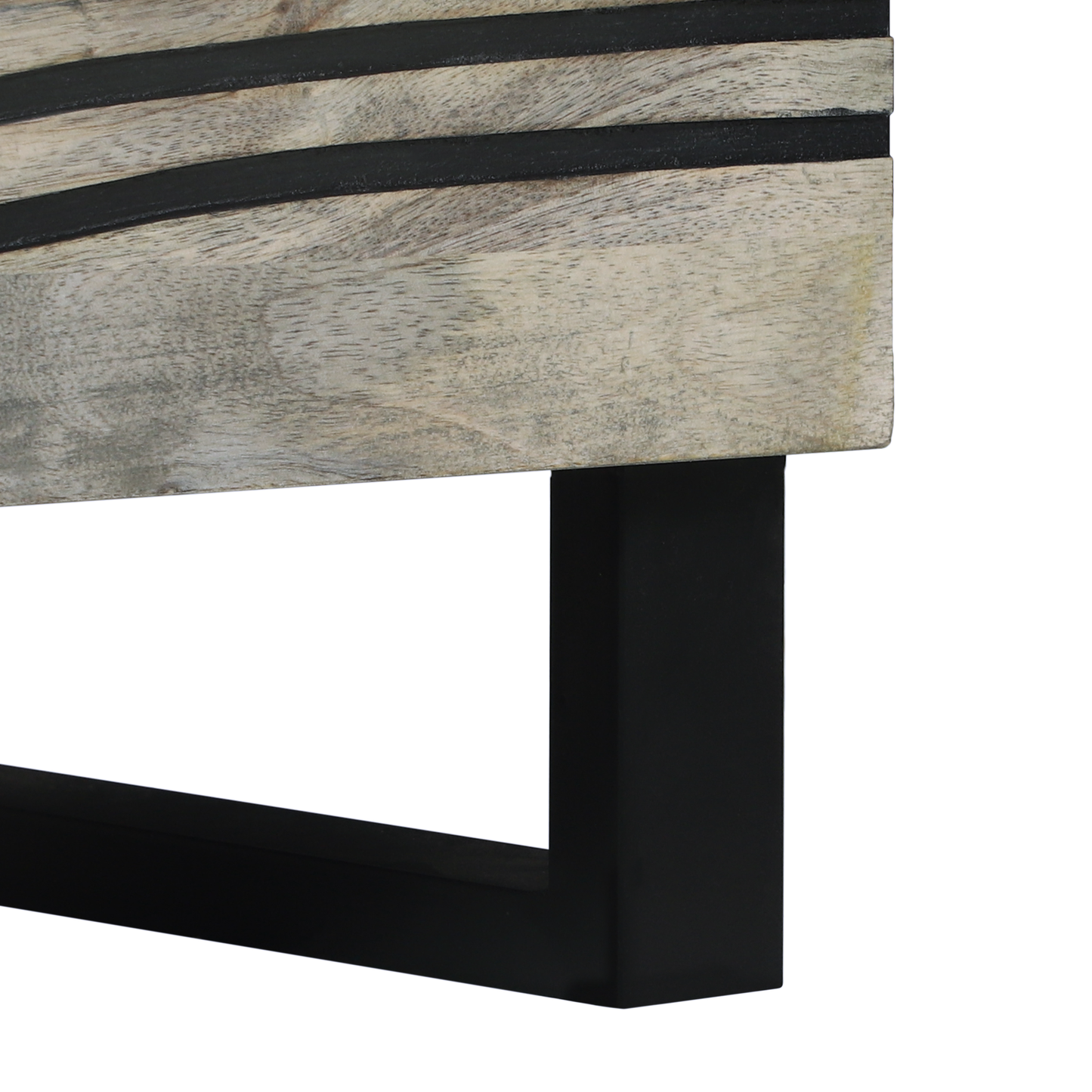 Nattbord Sengbord Hvit med skuff Svart 50 x 33 x 60 cm