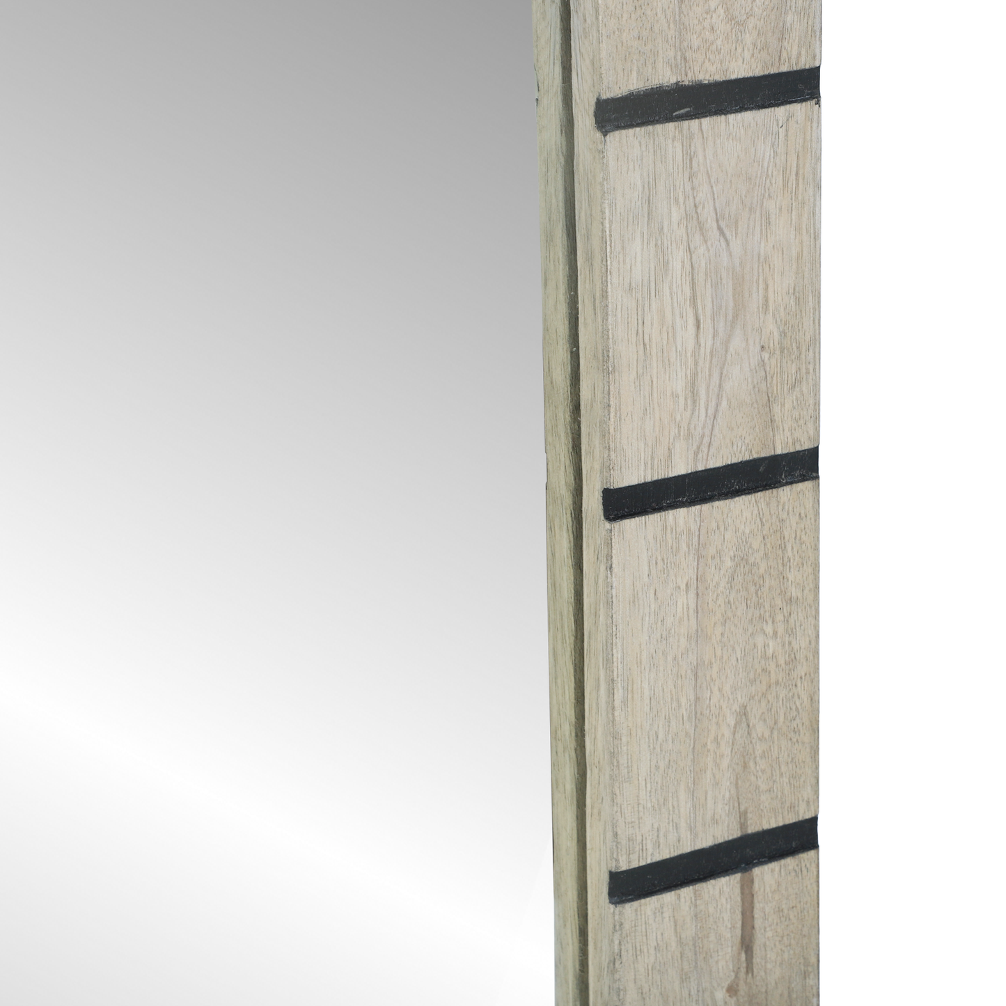 Baderomsspeil med speil Brun, sølv 50 x 2.5 x 70 cm