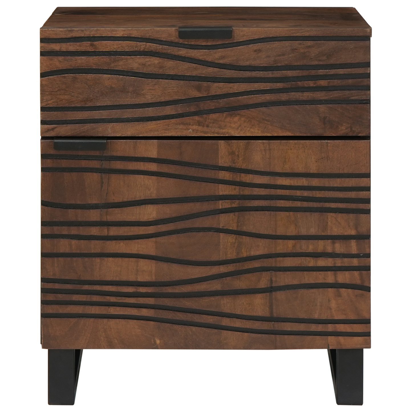 Nattbord Sengbord Tre 50x33x60 cm Massivt Tre Valnøtt