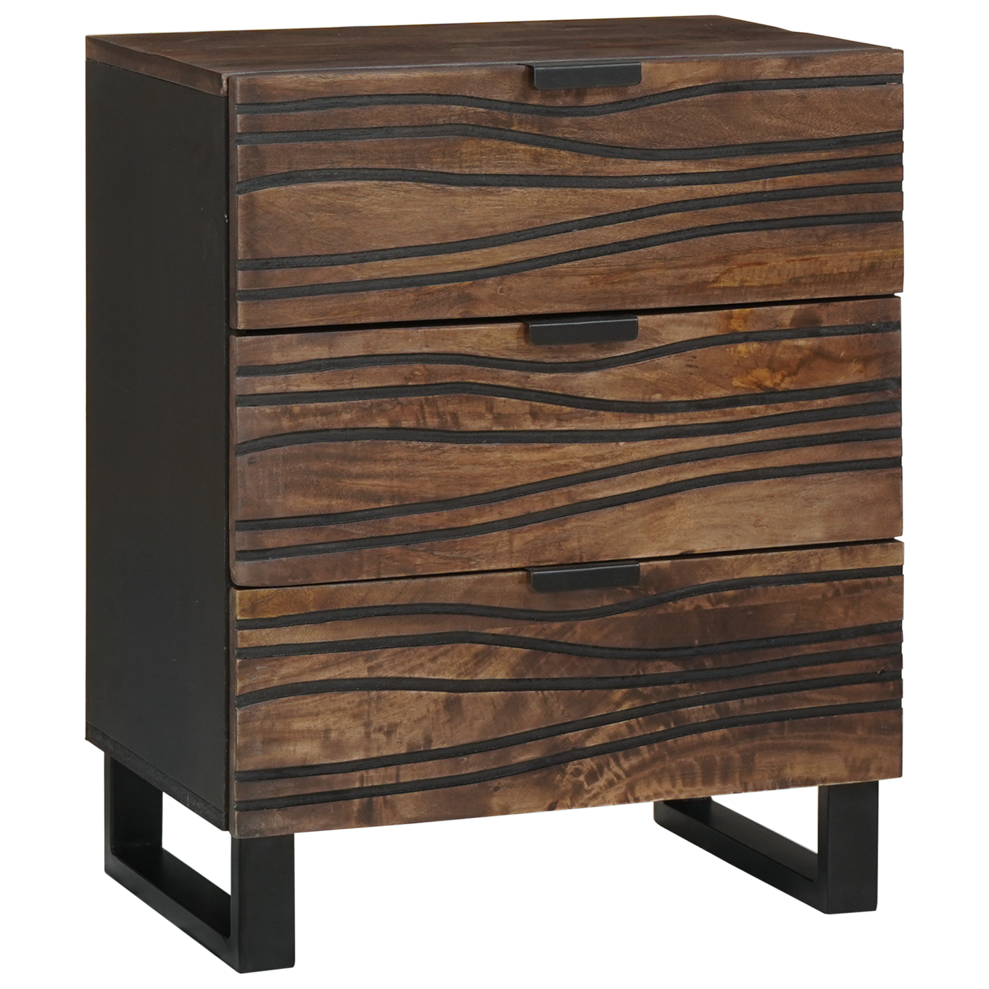 Nattbord Sengbord Tre 50x33x60 cm Solid Mangotre og