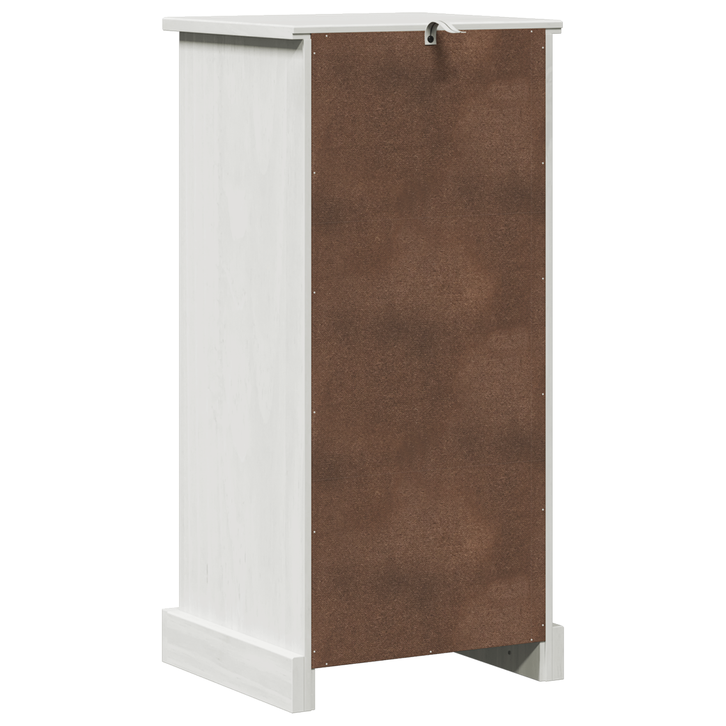 Baderomsskap med hylle med lagring med dør antikk hvit 37 x 34 x 80 cm MDF