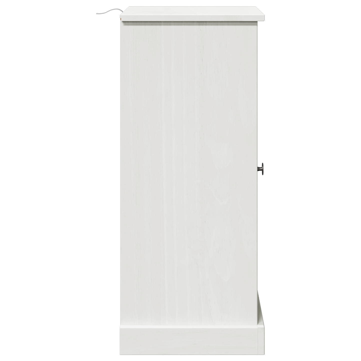 Baderomsskap med hylle med lagring med dør antikk hvit 37 x 34 x 80 cm MDF