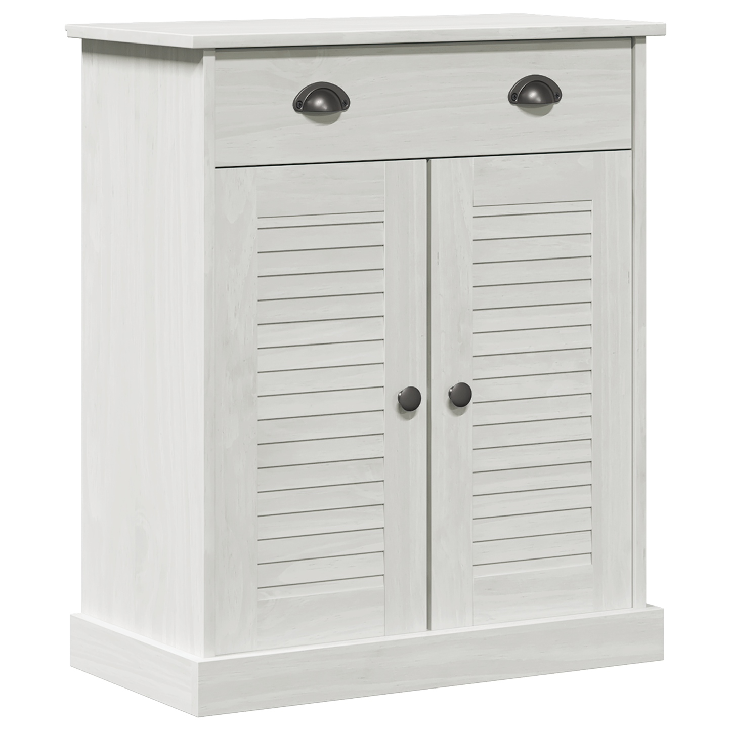 Baderomsskap med lagring Hvit 68 x 34 x 80 cm Heltre furu