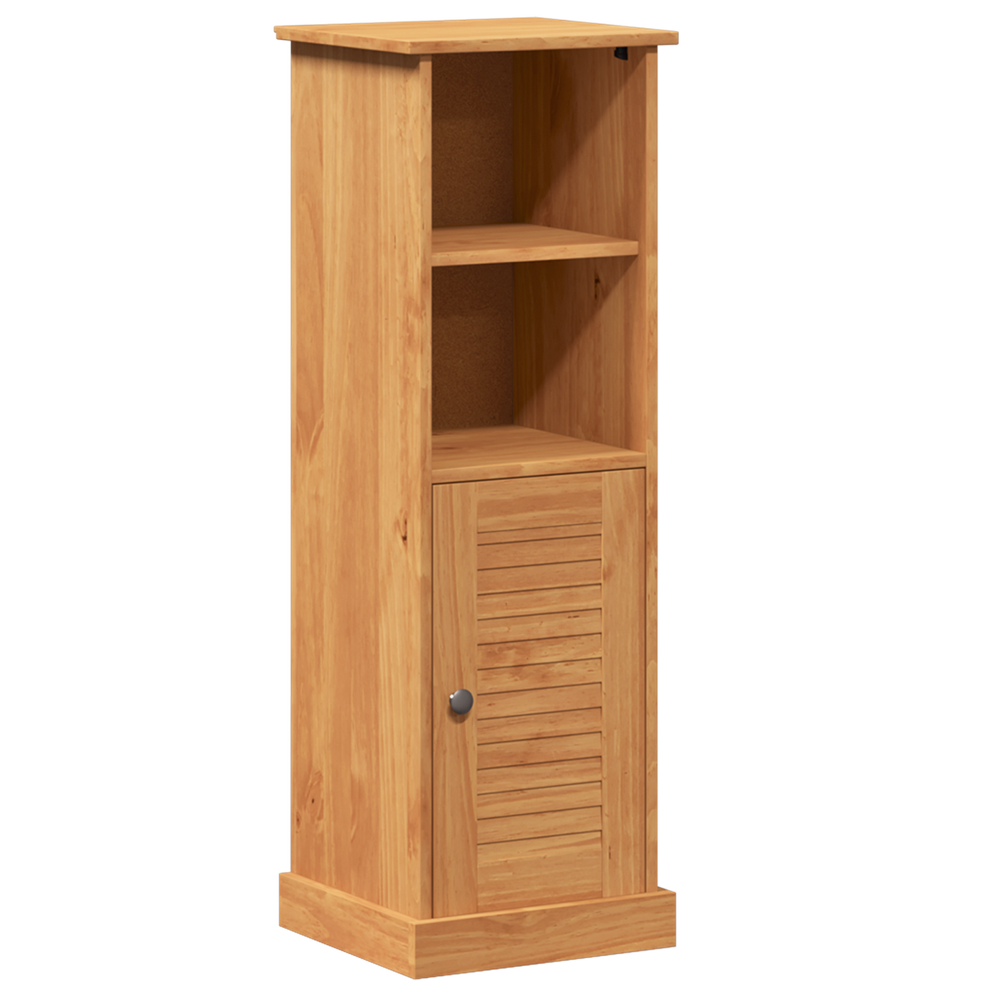 Baderomsskap honningbrun 37 x 34 x 110 cm Heltre furu