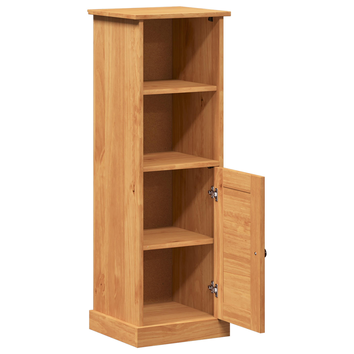 Baderomsskap honningbrun 37 x 34 x 110 cm Heltre furu