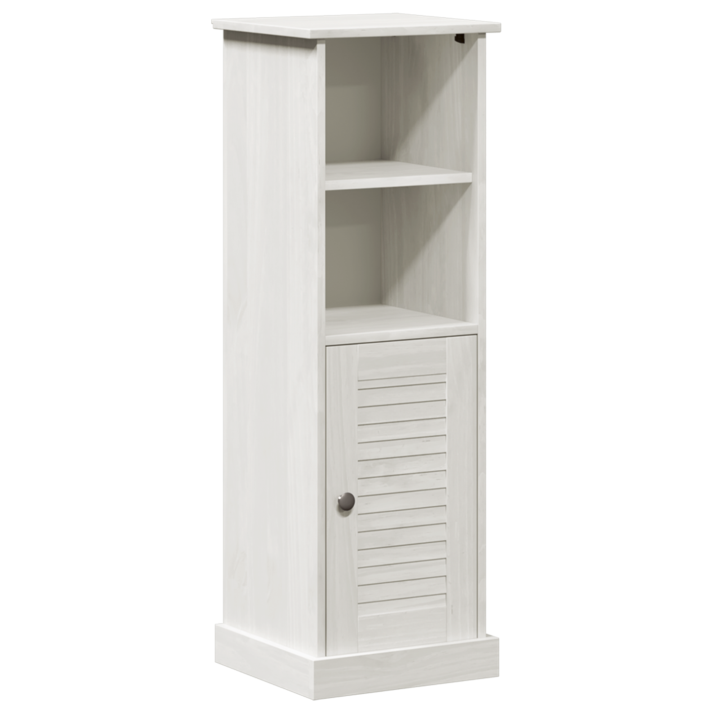 Baderomsskap med lagring Hvit 37 x 34 x 110 cm Heltre furu