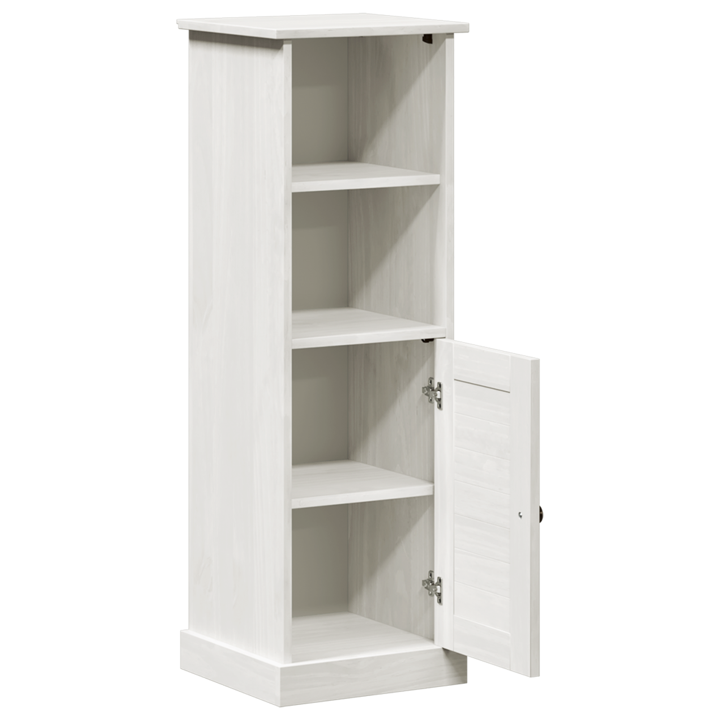 Baderomsskap med lagring Hvit 37 x 34 x 110 cm Heltre furu