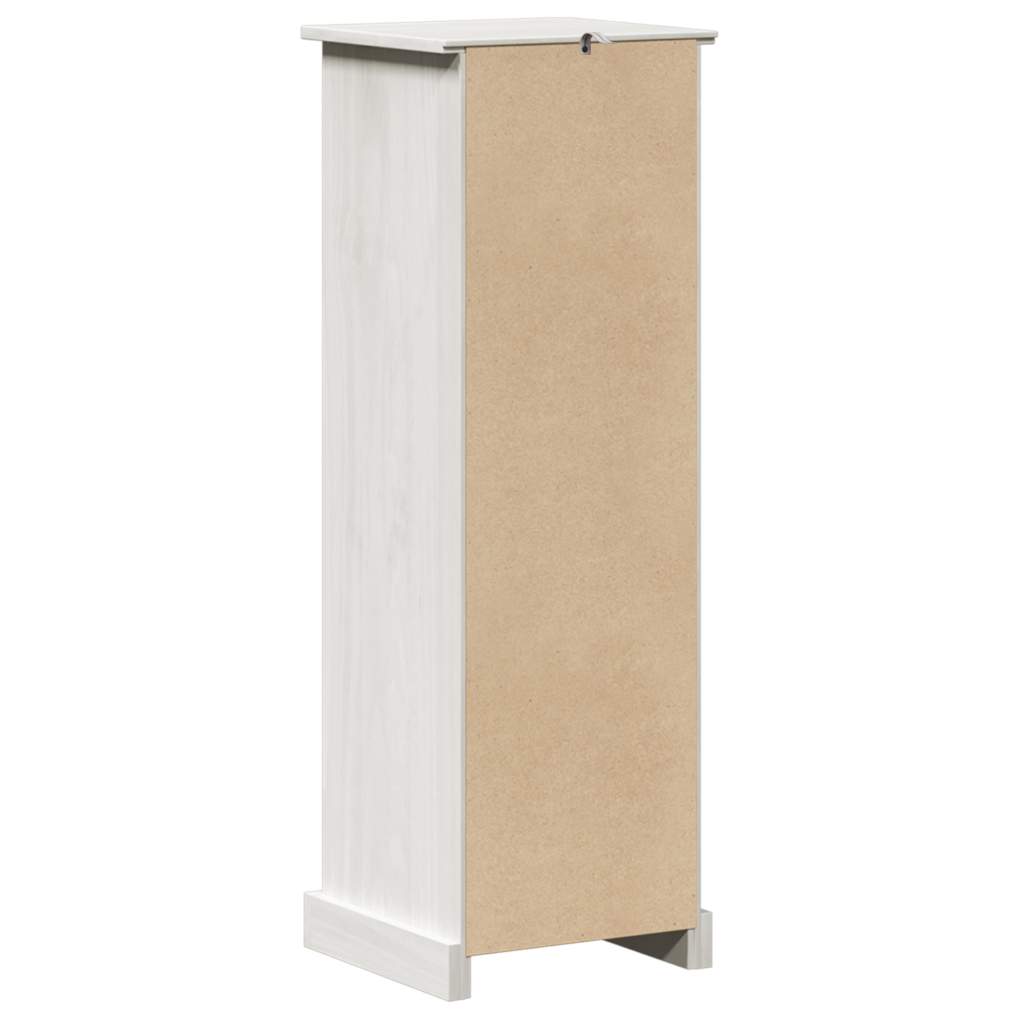 Baderomsskap med lagring Hvit 37 x 34 x 110 cm Heltre furu