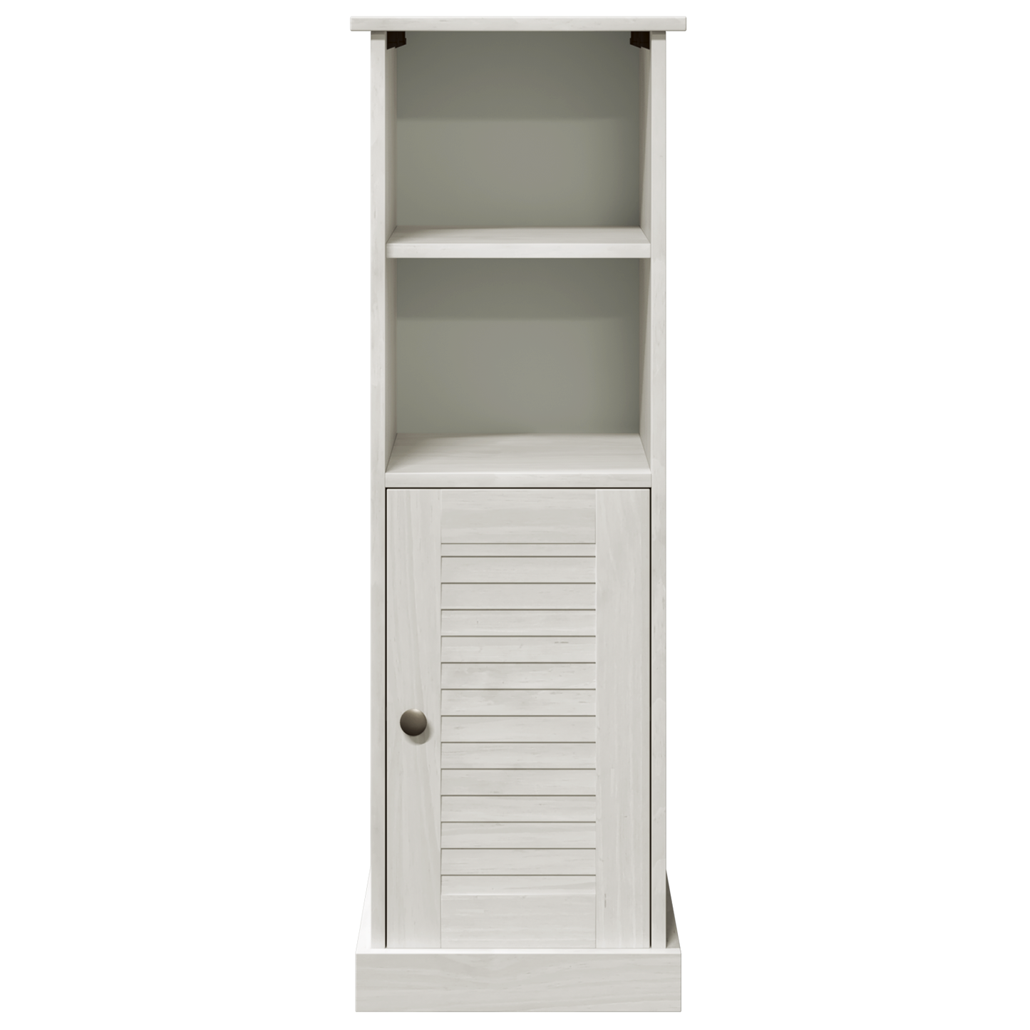 Baderomsskap med lagring Hvit 37 x 34 x 110 cm Heltre furu