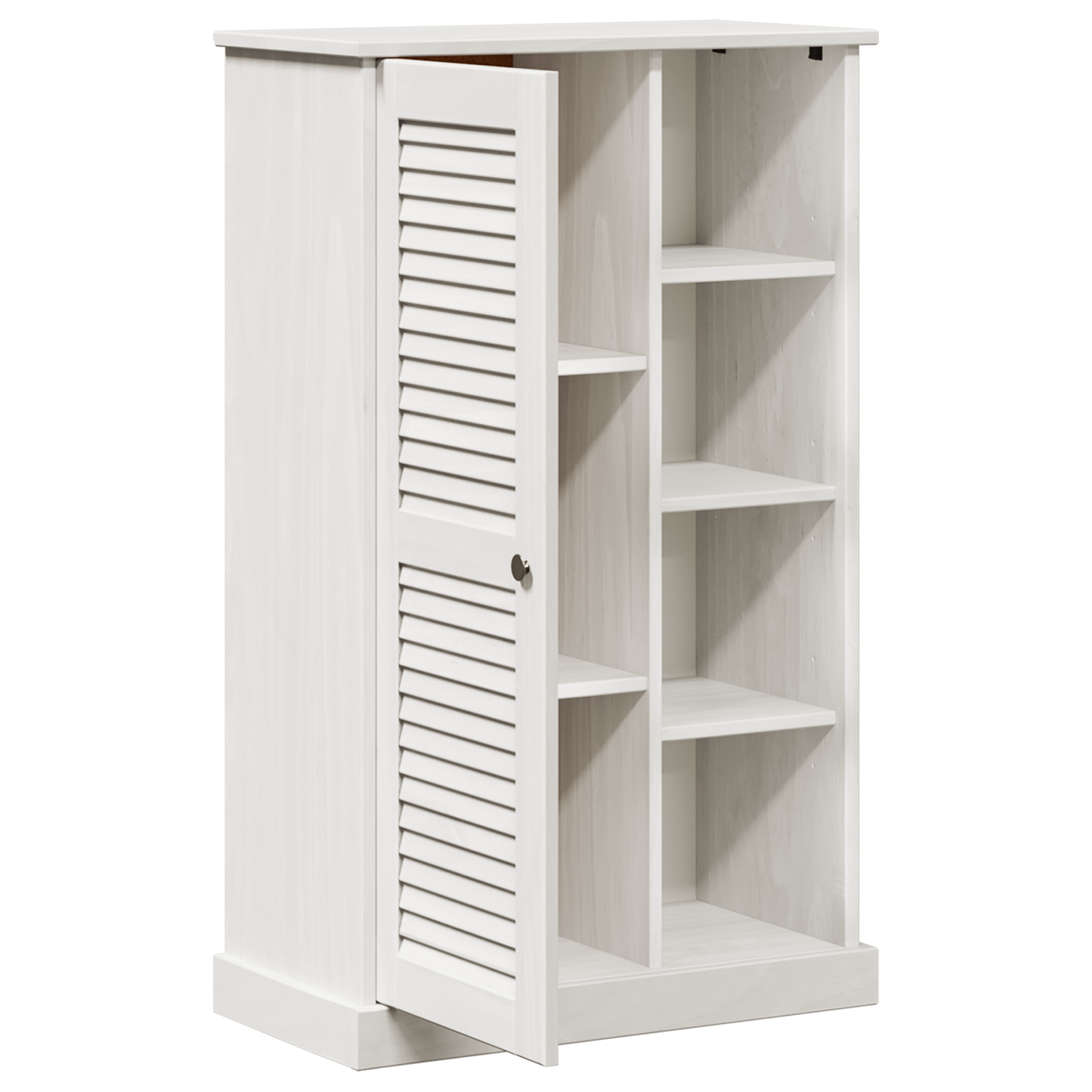 Baderomsskap med lagring Hvit 68 x 34 x 110 cm Heltre furu
