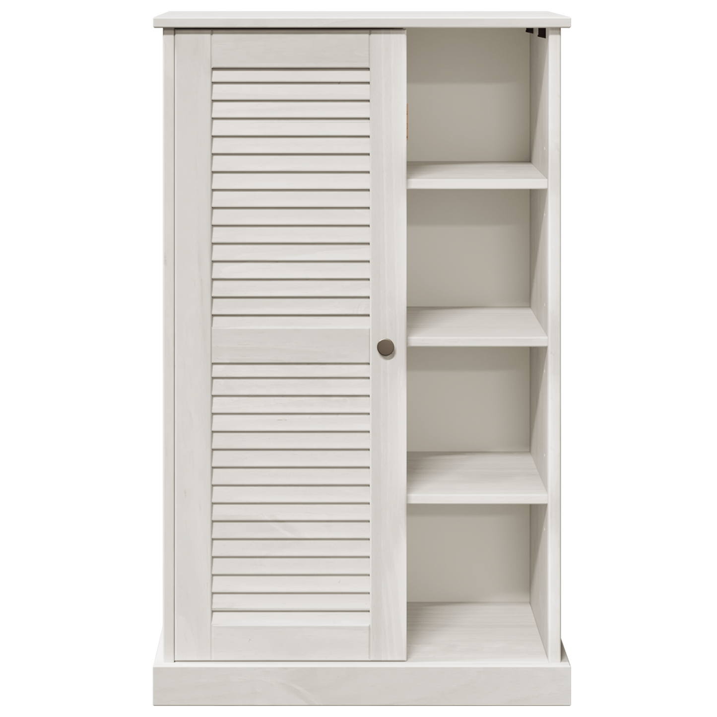 Baderomsskap med lagring Hvit 68 x 34 x 110 cm Heltre furu