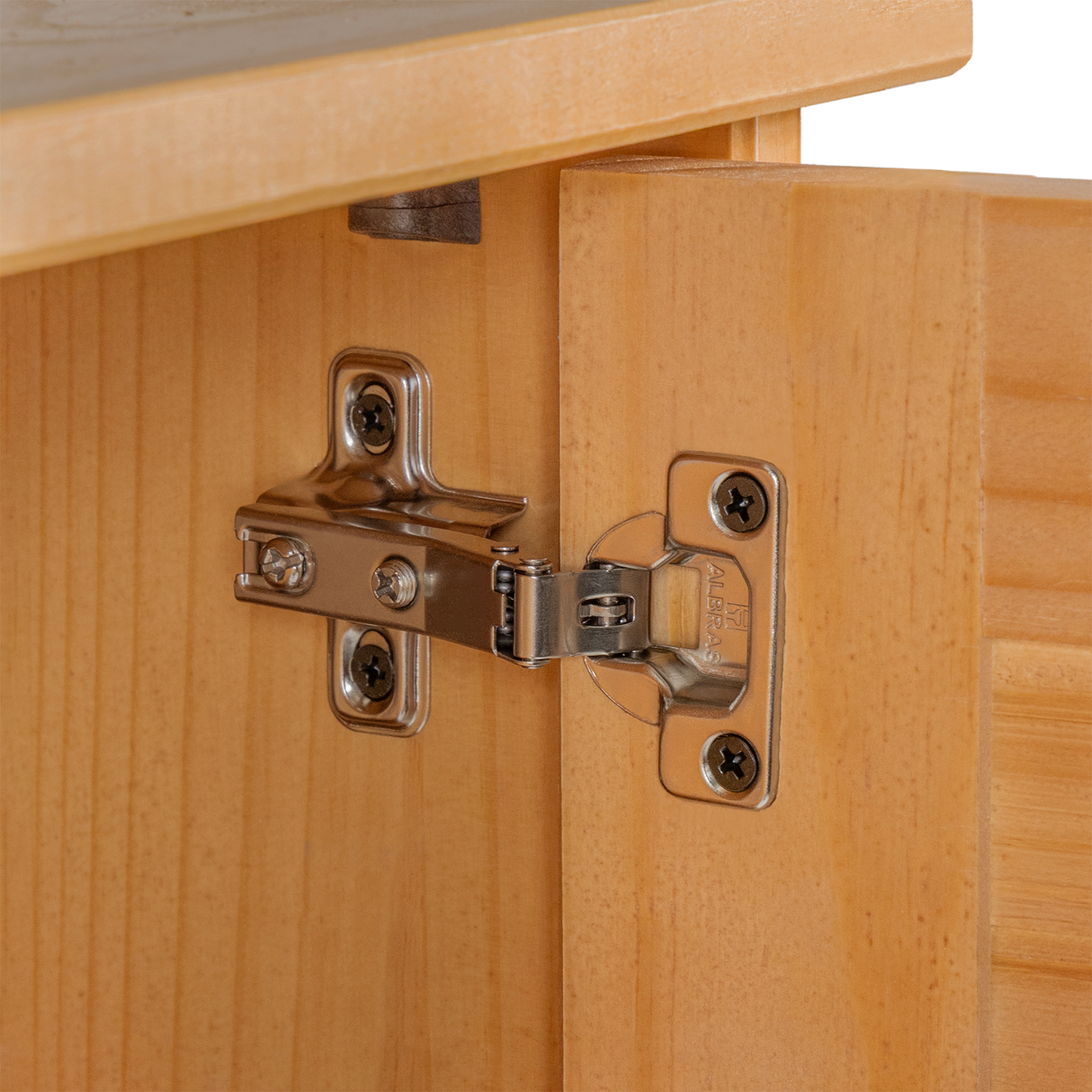 Baderomsskap honningbrun 37 x 34 x 71.5 cm Heltre furu