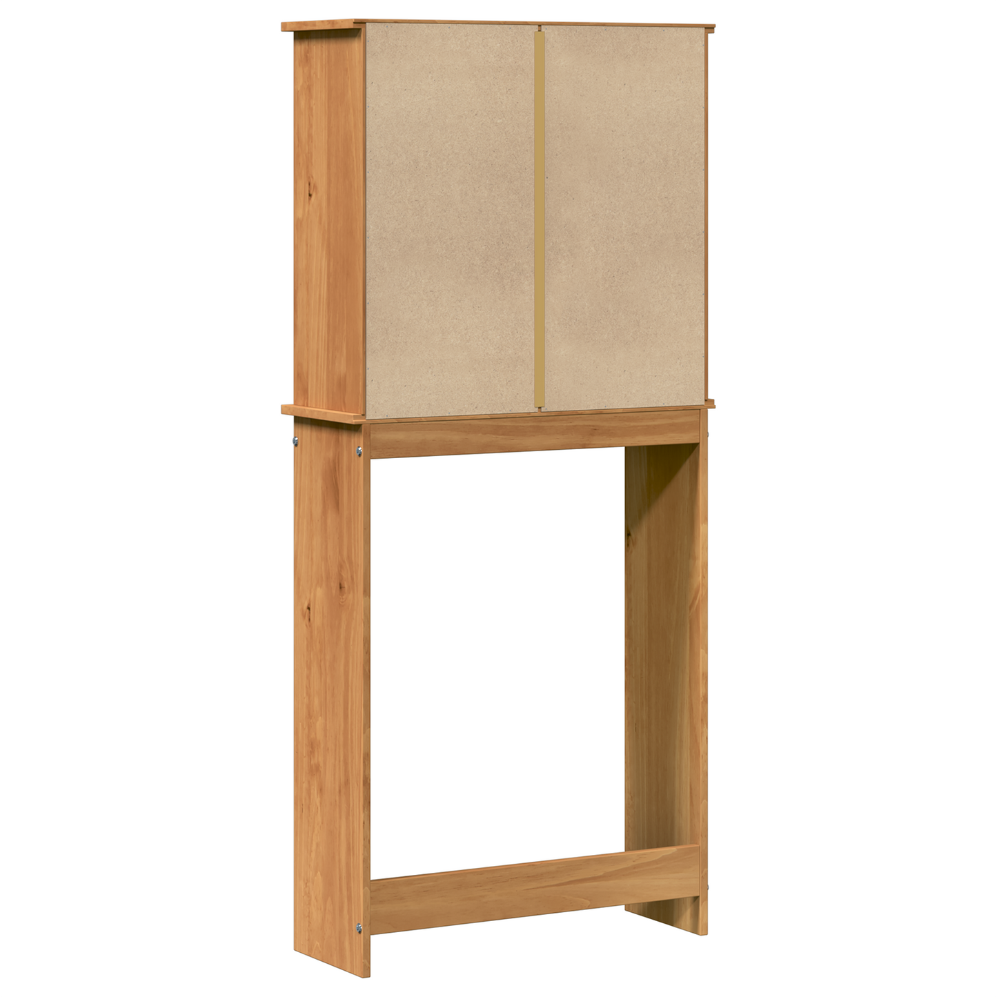 Baderomsskap honningbrun 72,5 x 27 x 161 cm Heltre furu