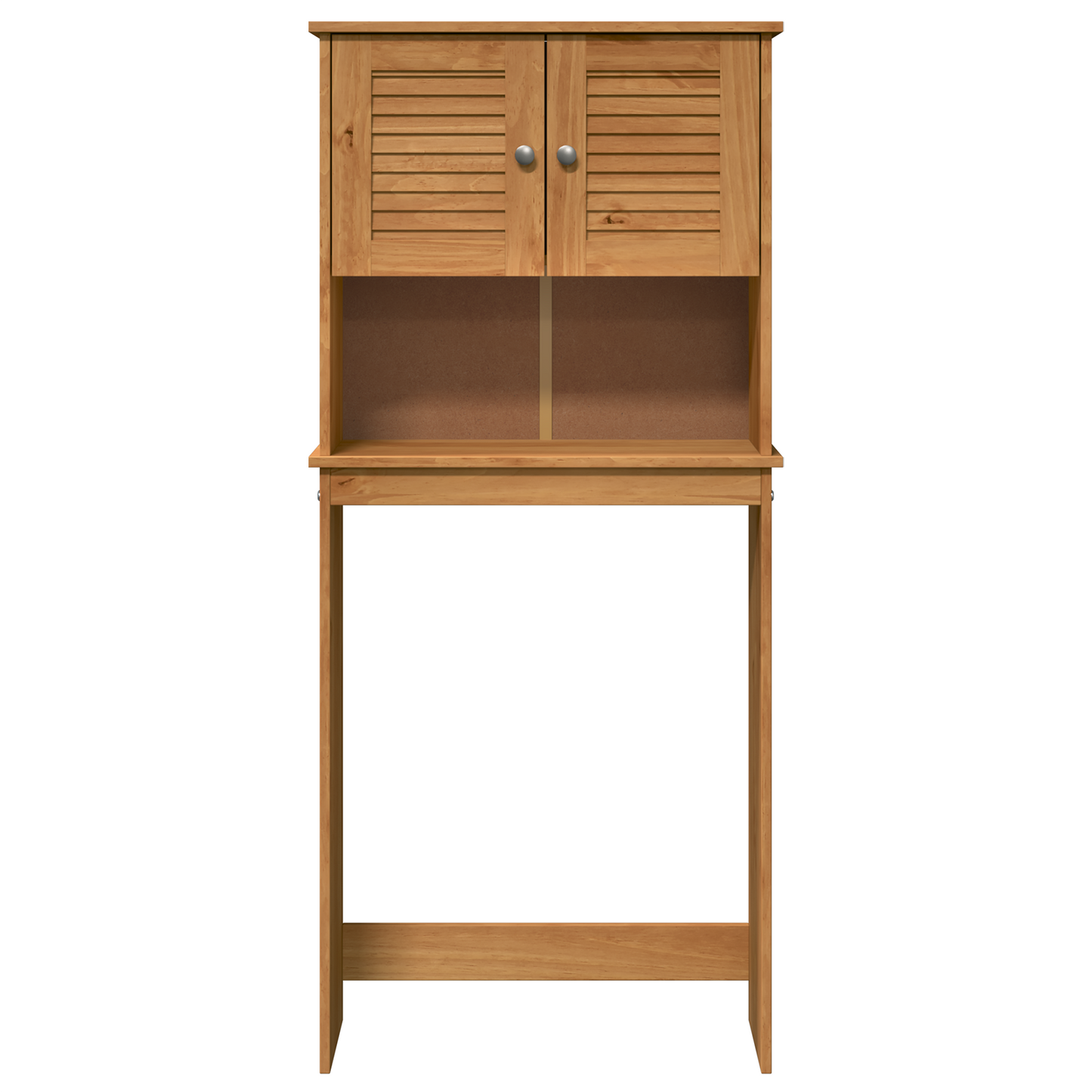 Baderomsskap honningbrun 72,5 x 27 x 161 cm Heltre furu