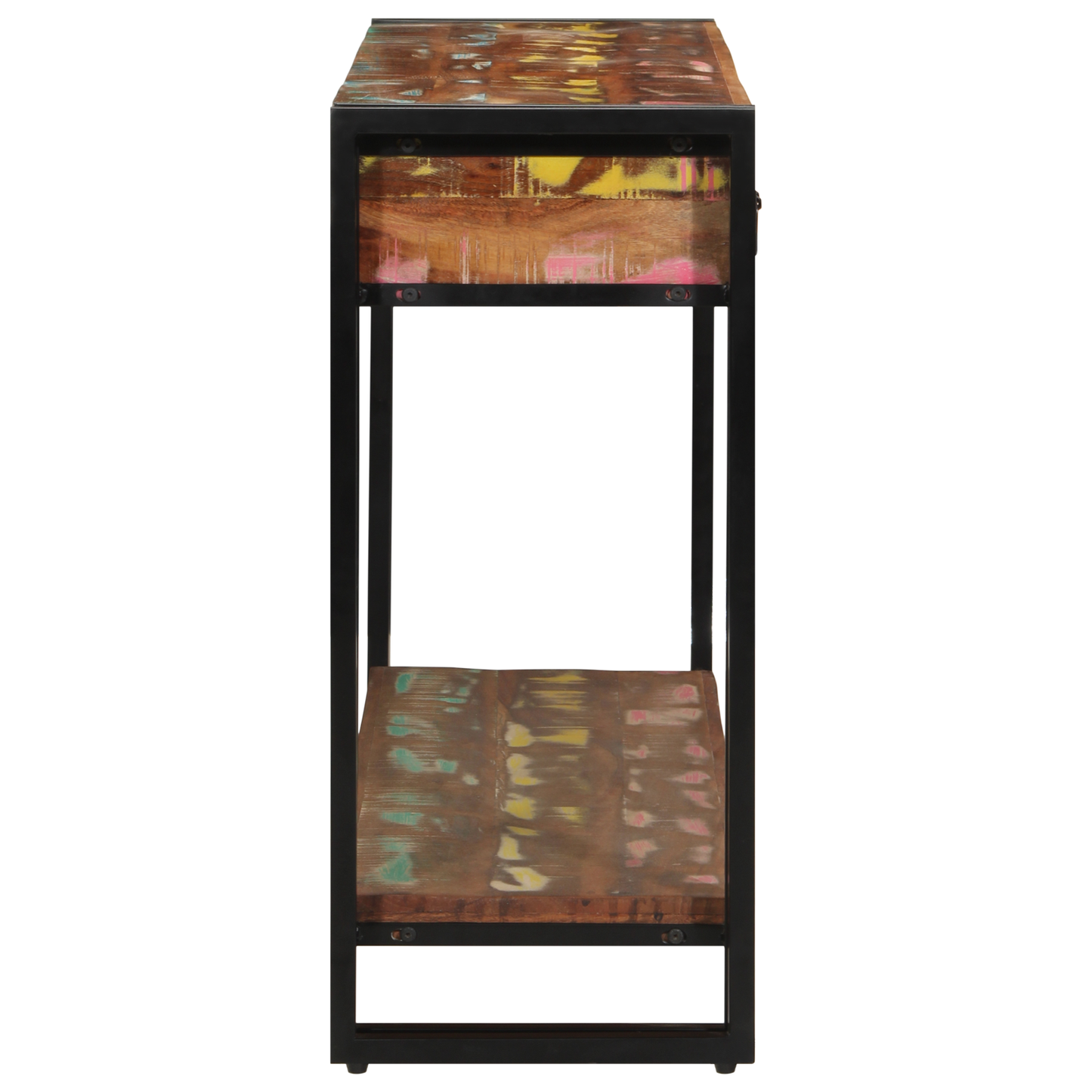 Avlastningsbord konsollbord Tre Flerfarget 120x33x75 cm Solid Gjenvunnet Tre