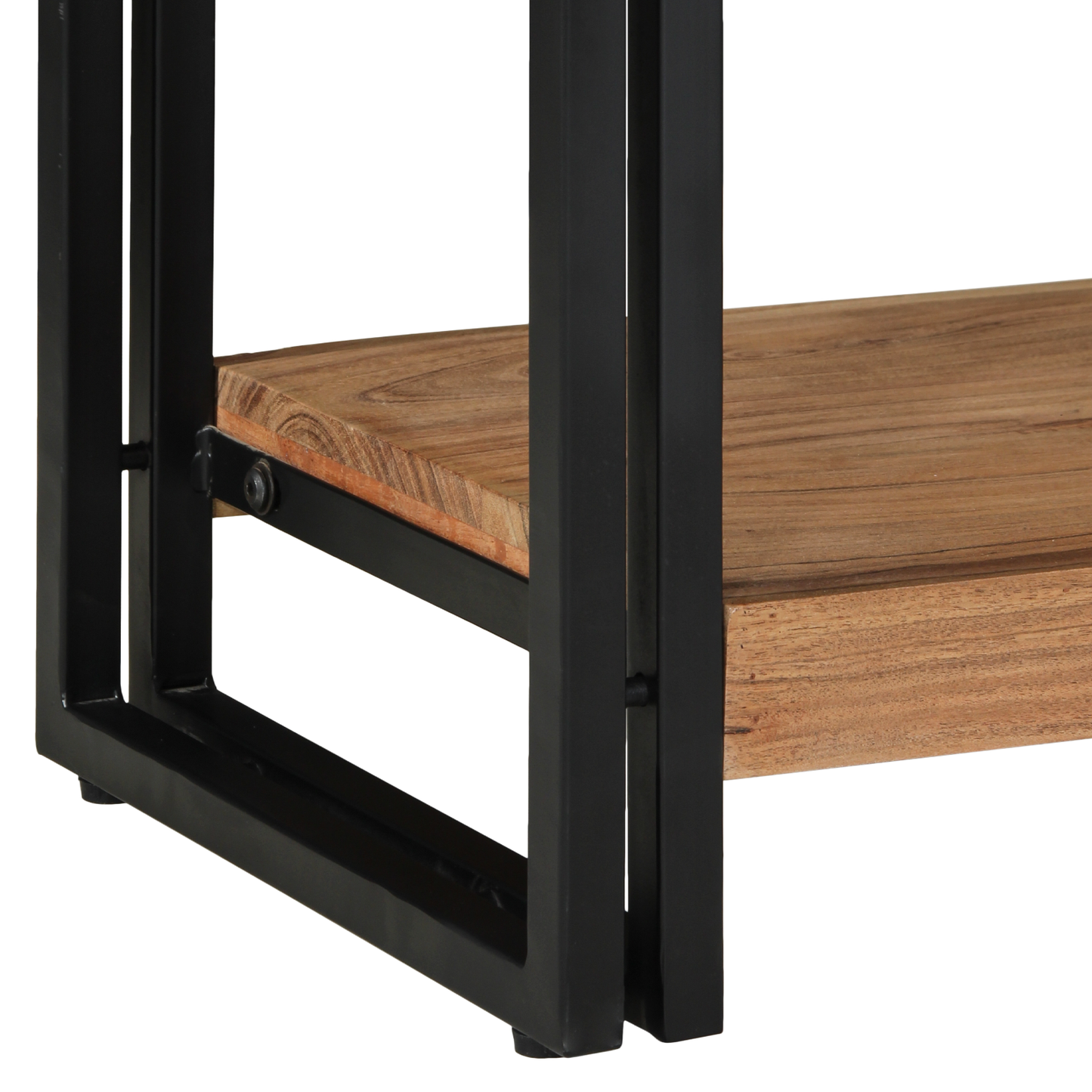Avlastningsbord konsollbord Tre Svart 90x33x75 cm Solid Akasie Tre