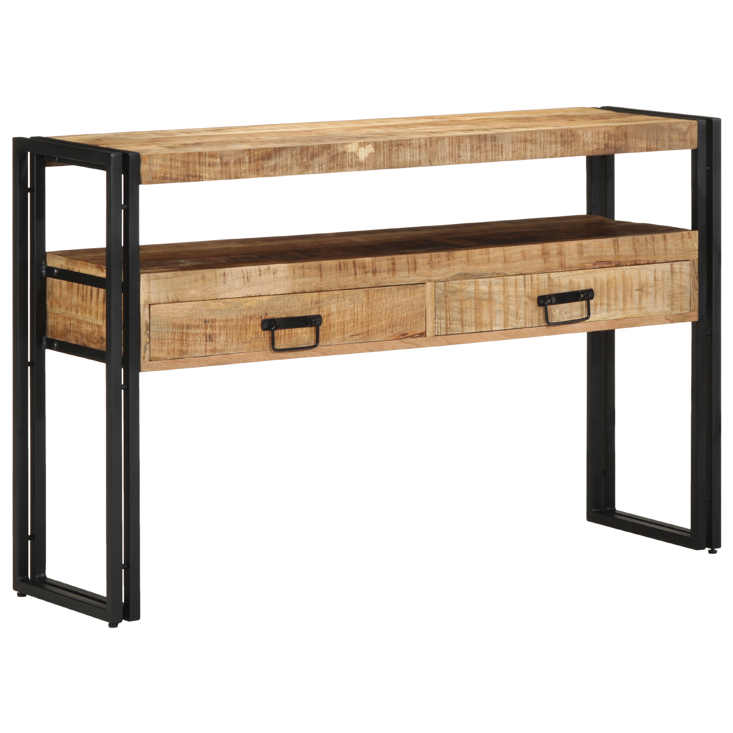 Sidebord Svart 120x33x75 cm Solid Mangotre