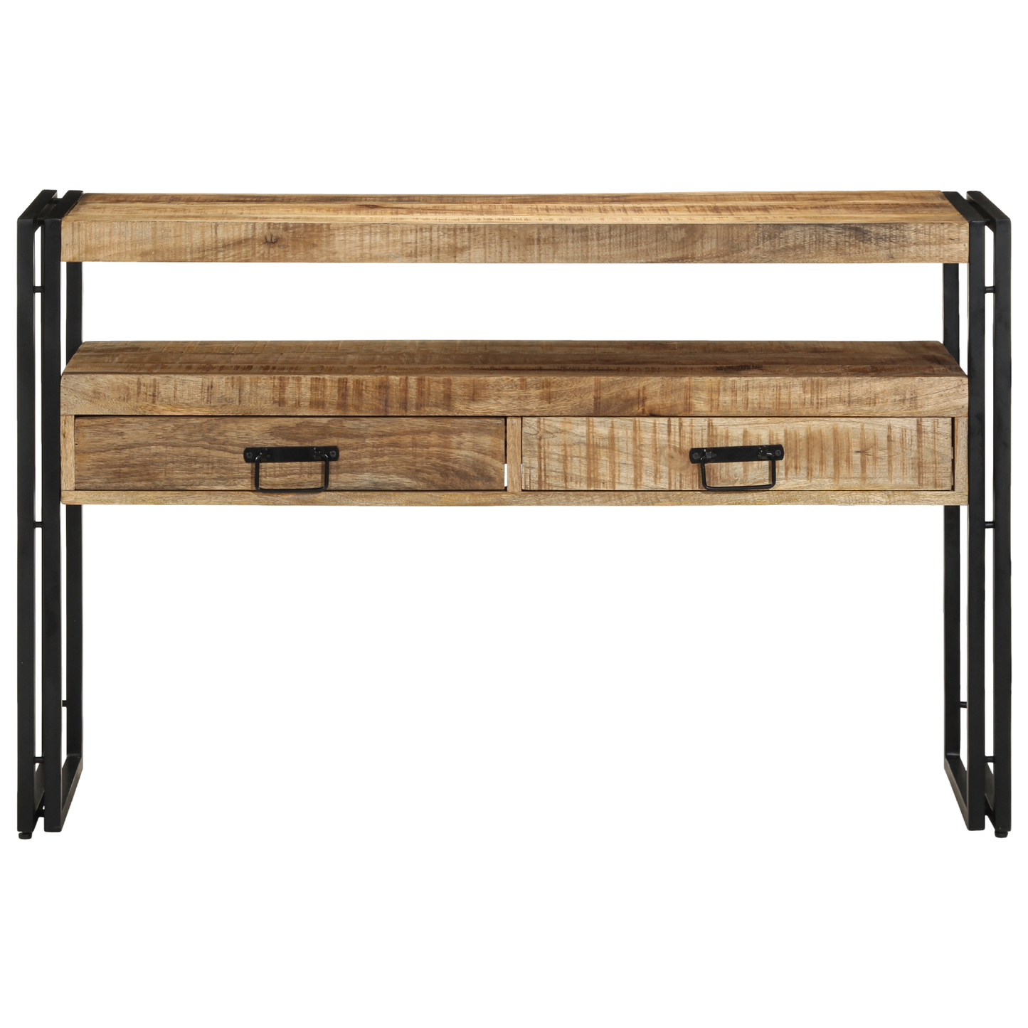 Sidebord Svart 120x33x75 cm Solid Mangotre