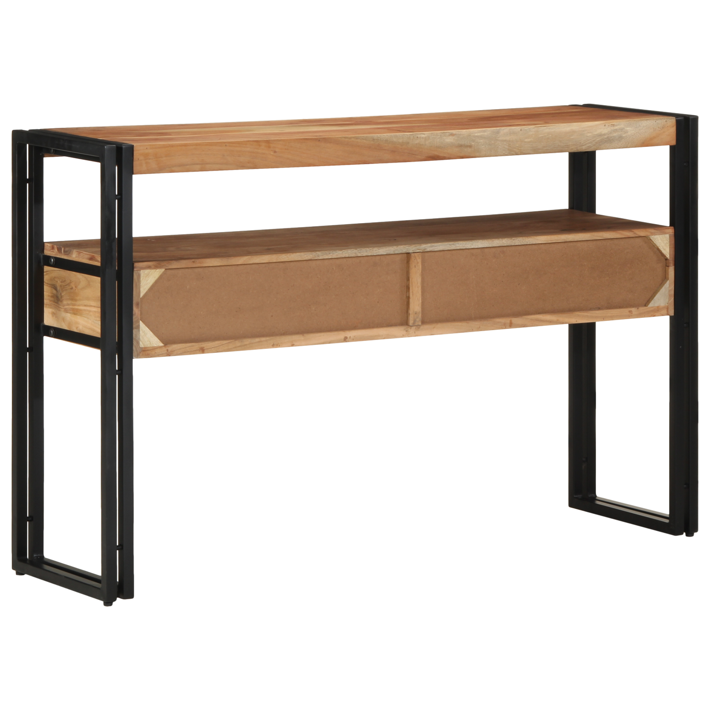 Sidebord Svart 120x33x75 cm Solid Akasietre