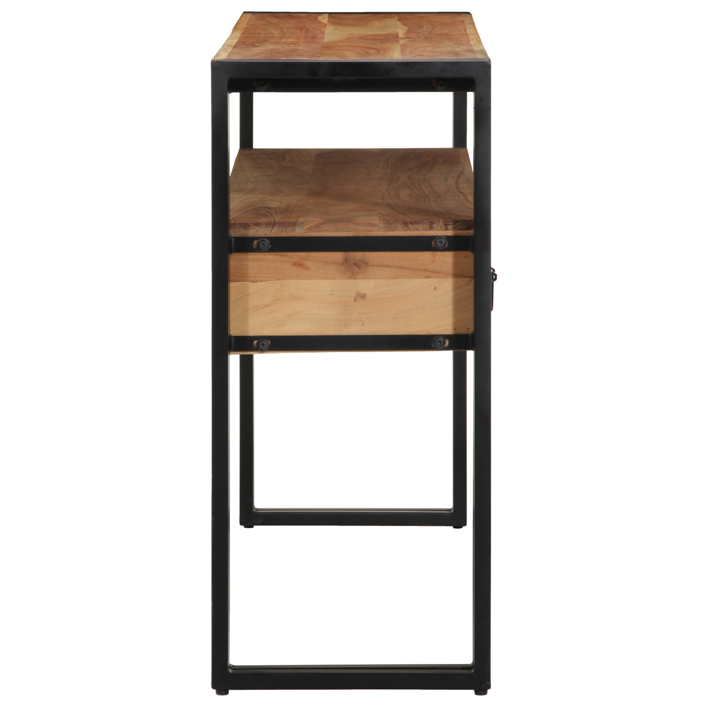 Sidebord Svart 120x33x75 cm Solid Akasietre